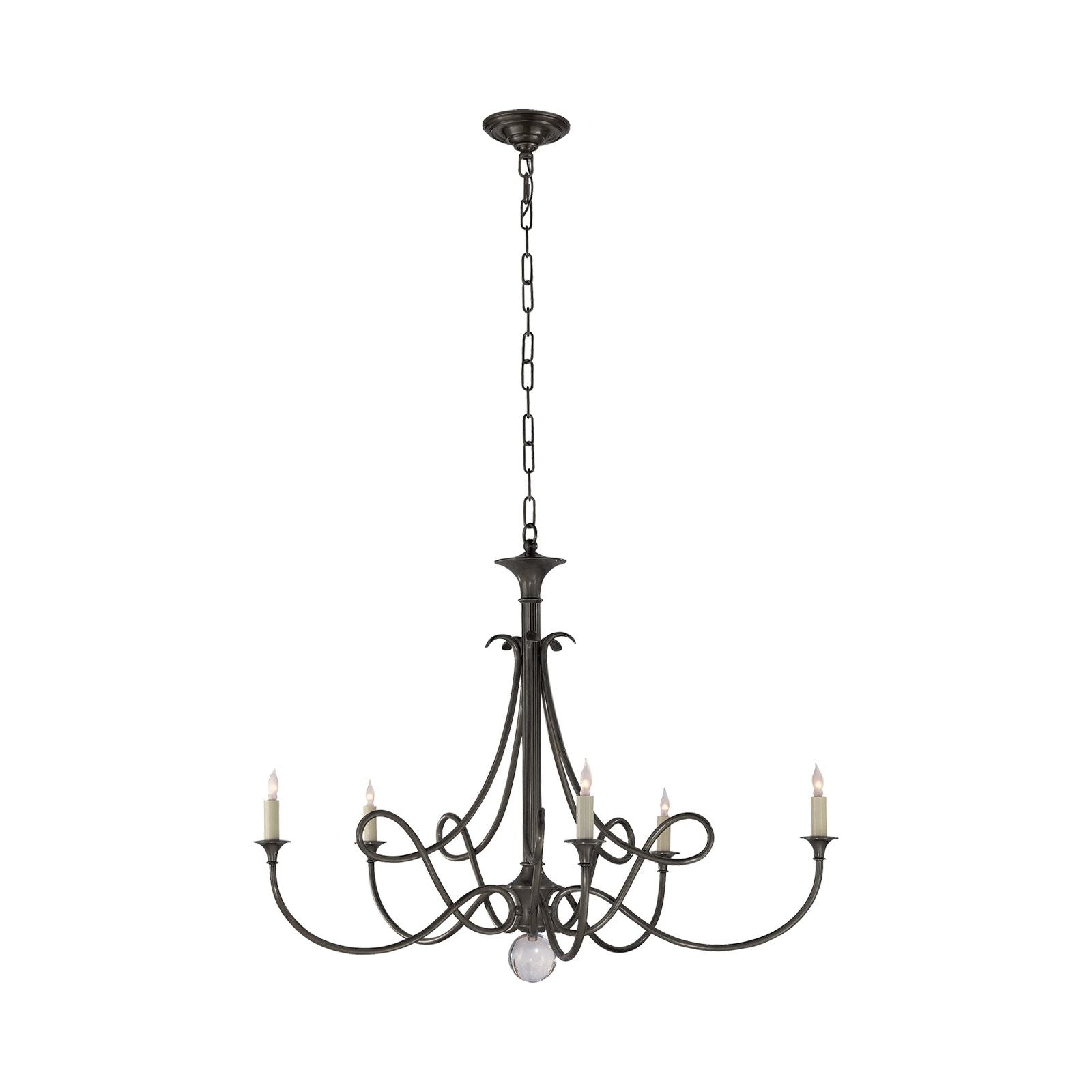 Large Twisted Loop Chandelier - Cueteks