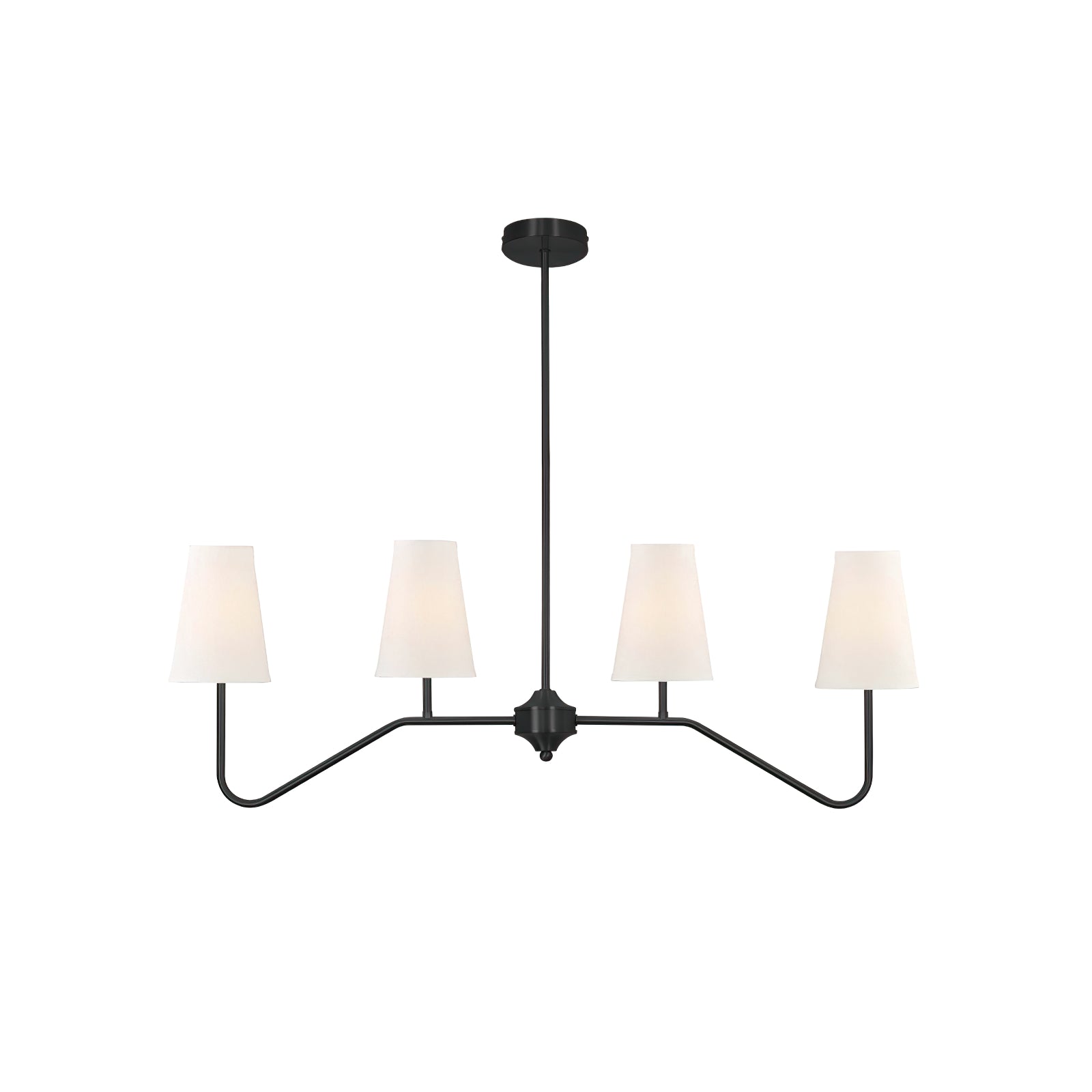 Daphne Brass Linear American Chandelier - Cueteks