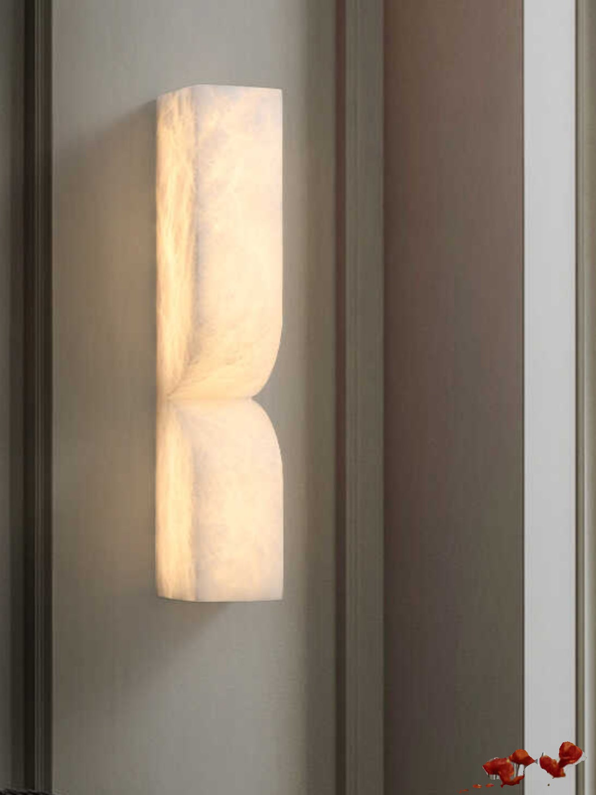 Double Curve Alabaster Wall Light - Cueteks