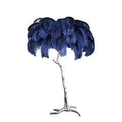 Colorful Ostrich Feather Floor Lamp - Cueteks