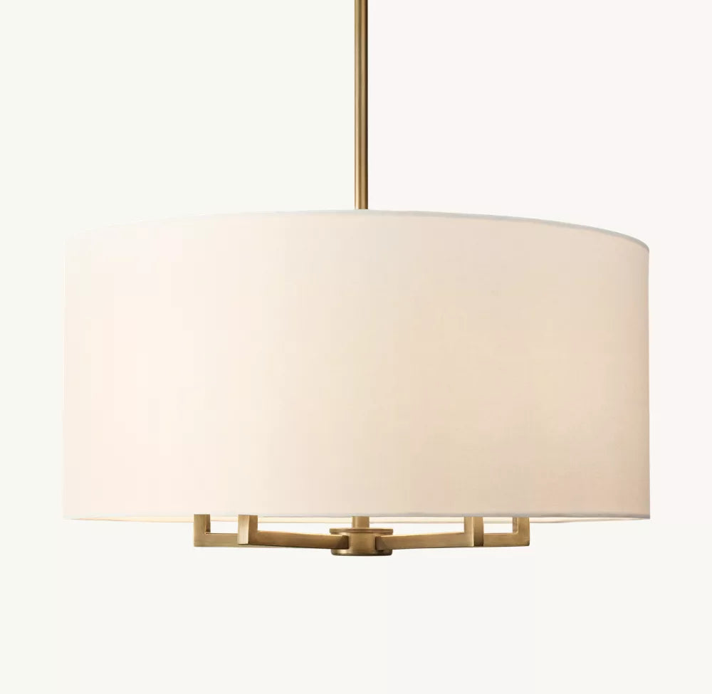 Spherical fabric covered chandelier - Cueteks