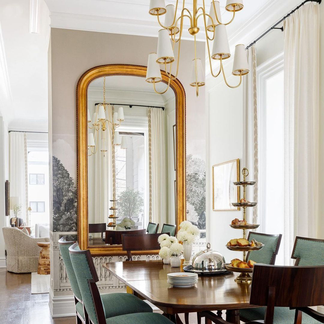 Gold Two-Tier Montreuil  Chandelier - Cueteks