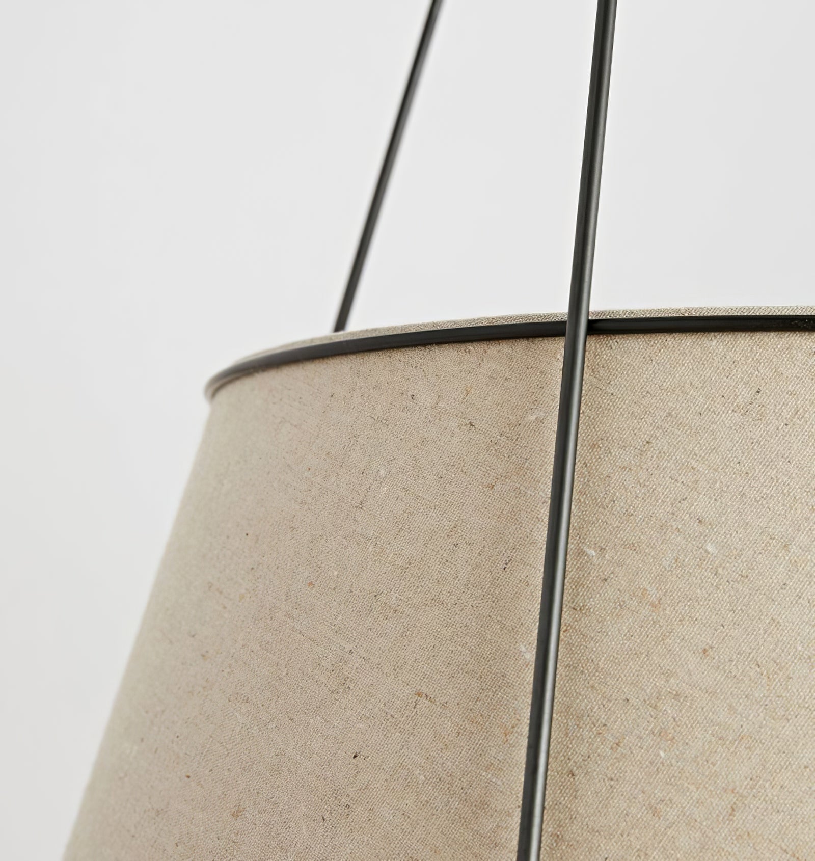 Renée Conical Gold and Fabric  Pendant Lamp - Cueteks