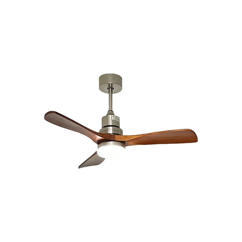 Solid Wood Three-Leaf Fan Lamp - Cueteks