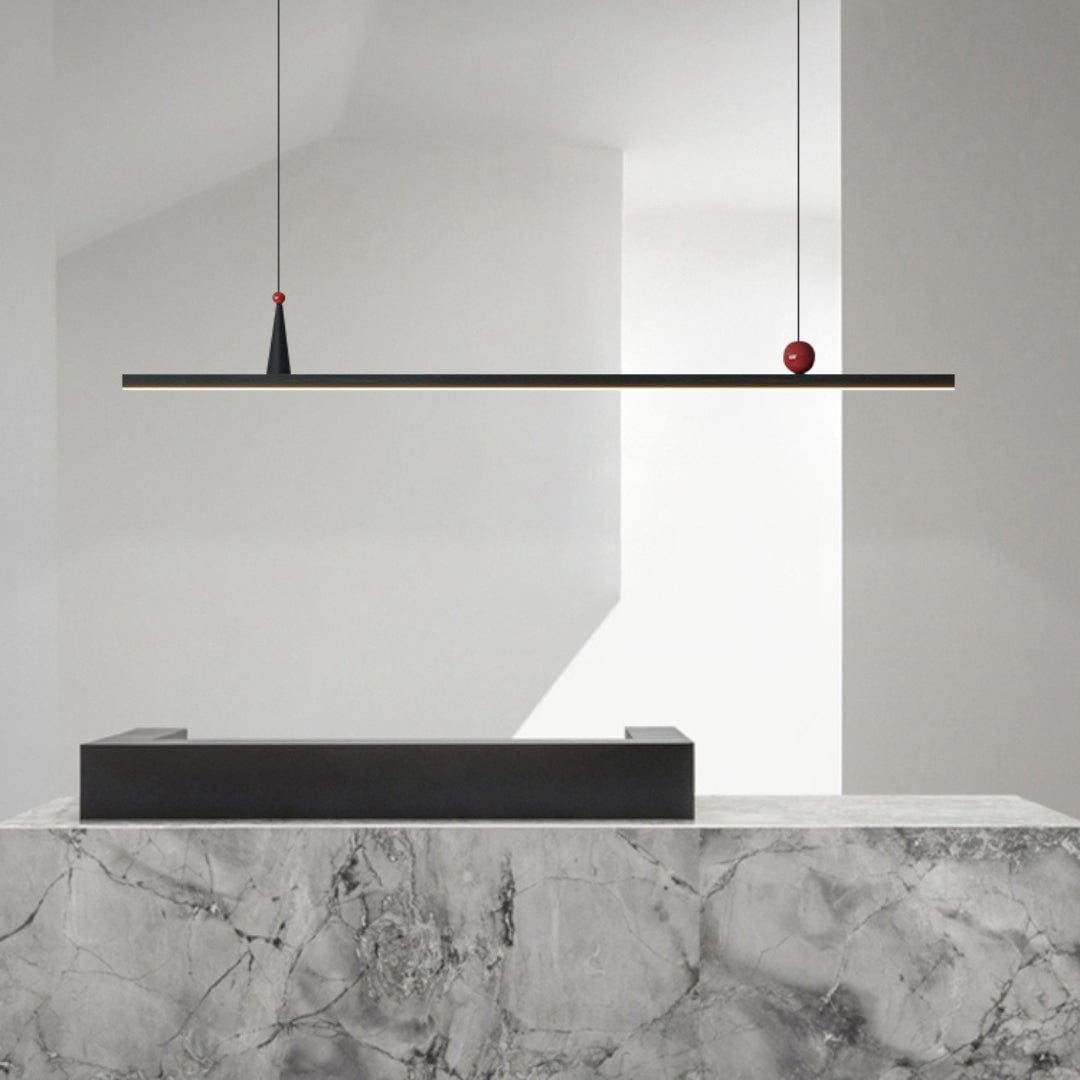 OSBELE Modern Black Linear Chandelier - Cueteks