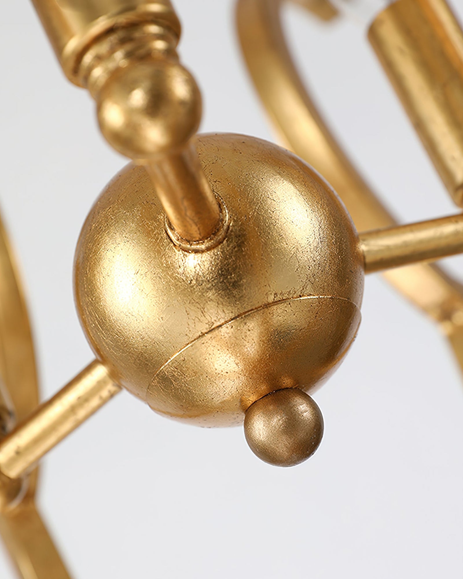 Frame gold cage chandelier - Cueteks