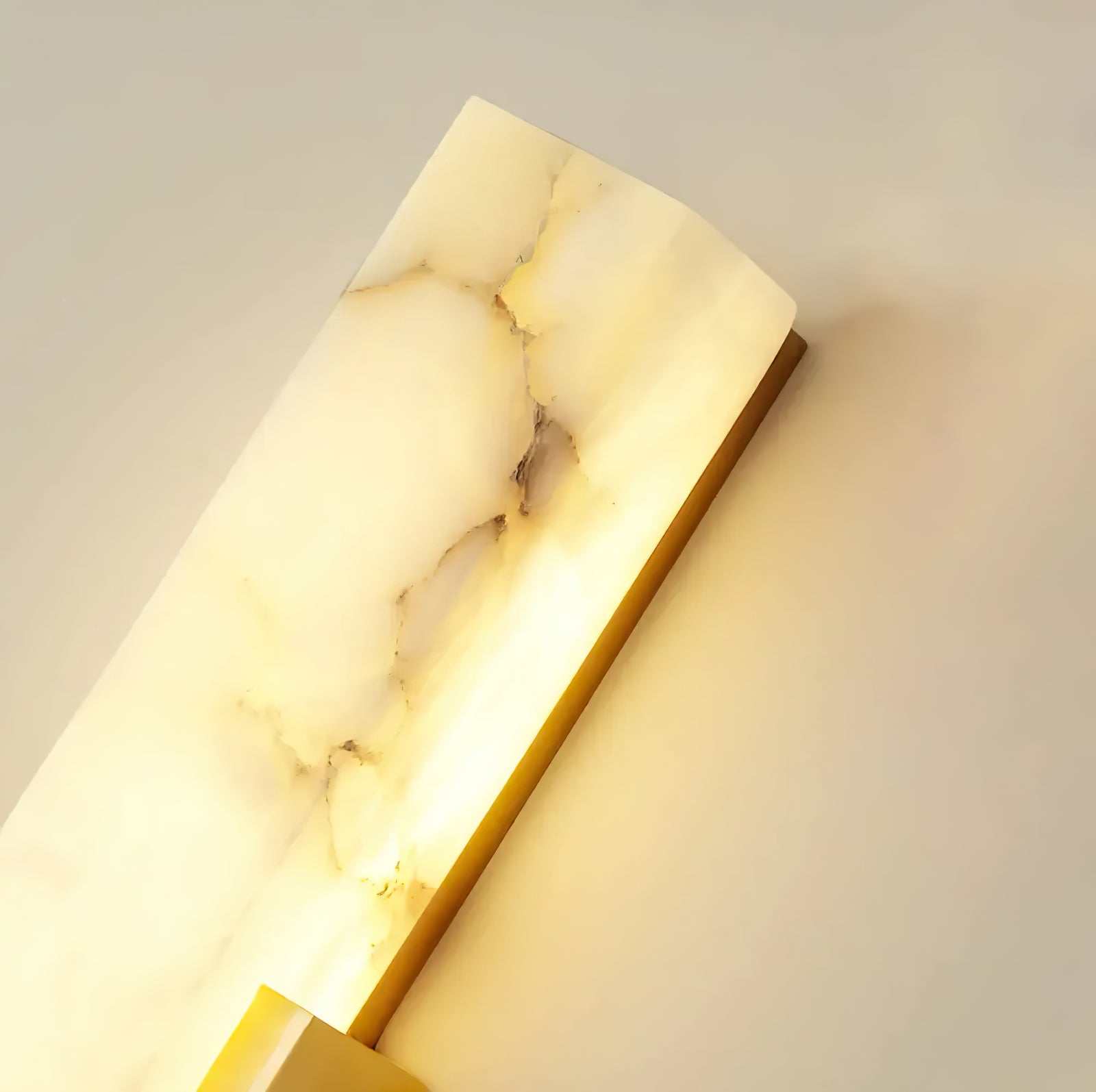 Close view of glowing veined panel