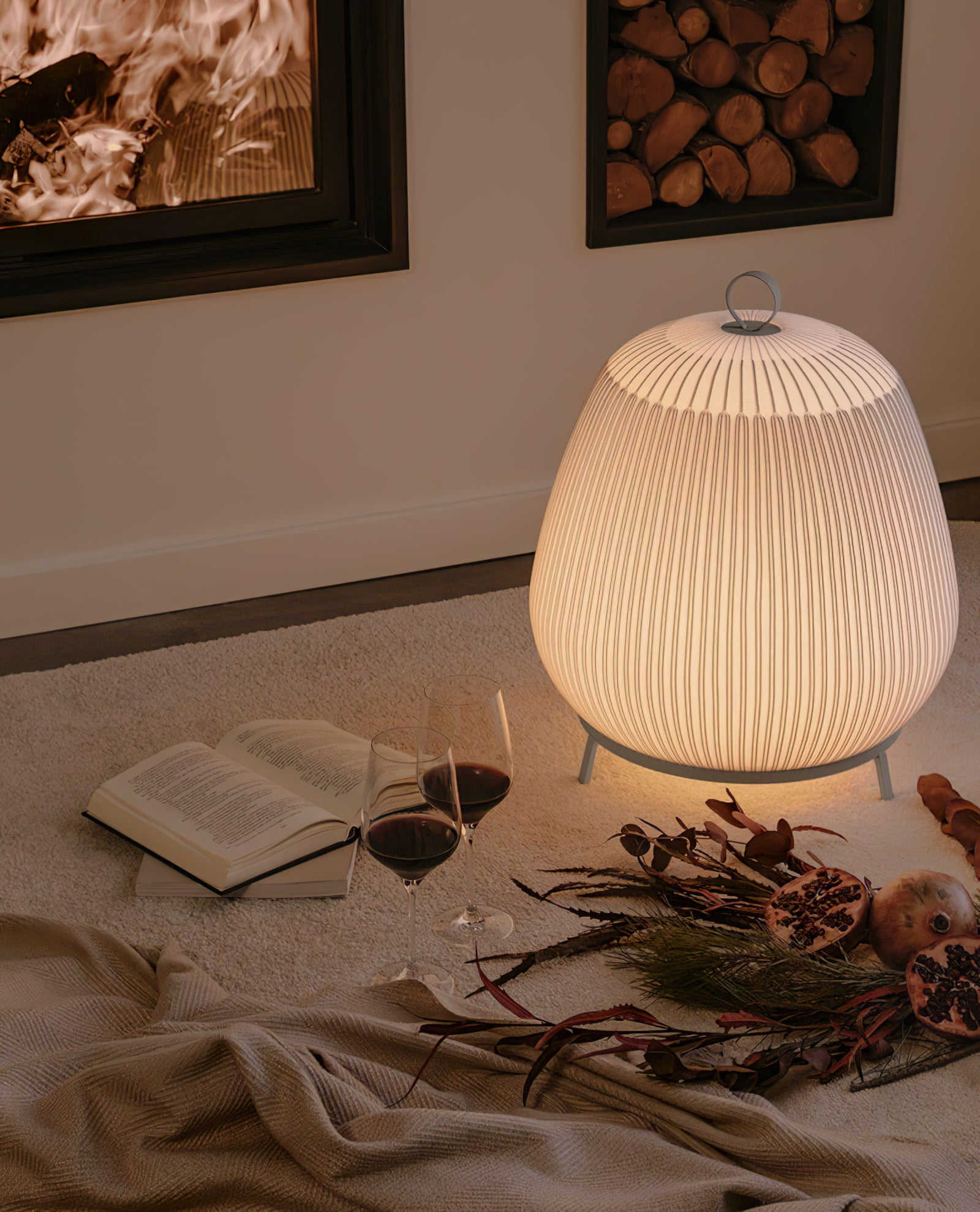 Textured Dome  Lantern Knit Table Lamp - Cueteks