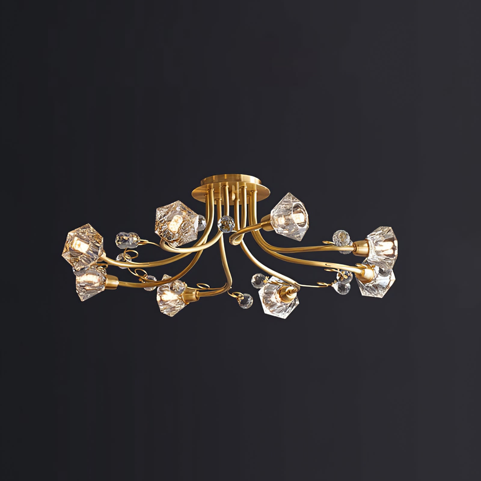 8-head flower ceiling lamp - Cueteks