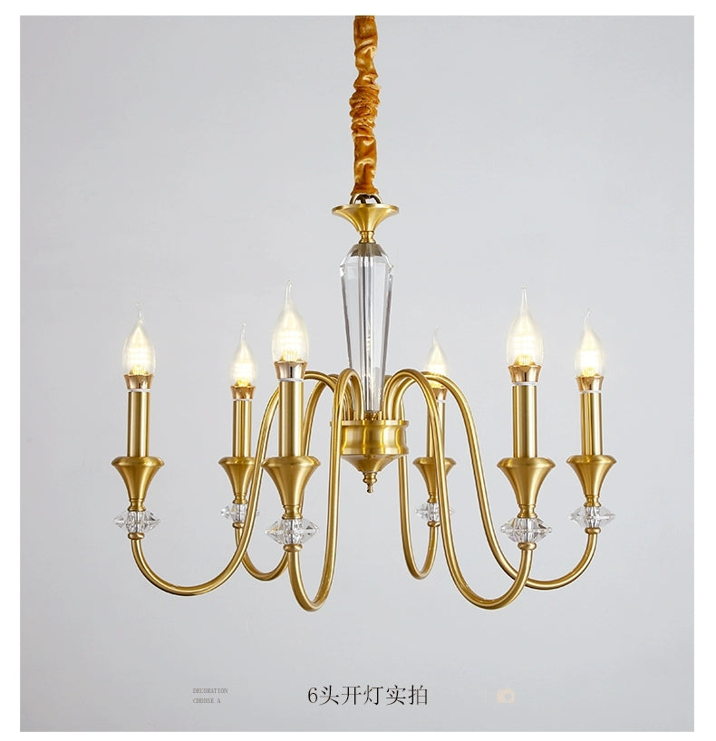 Vintage Iron Scroll Chandelier - Cueteks
