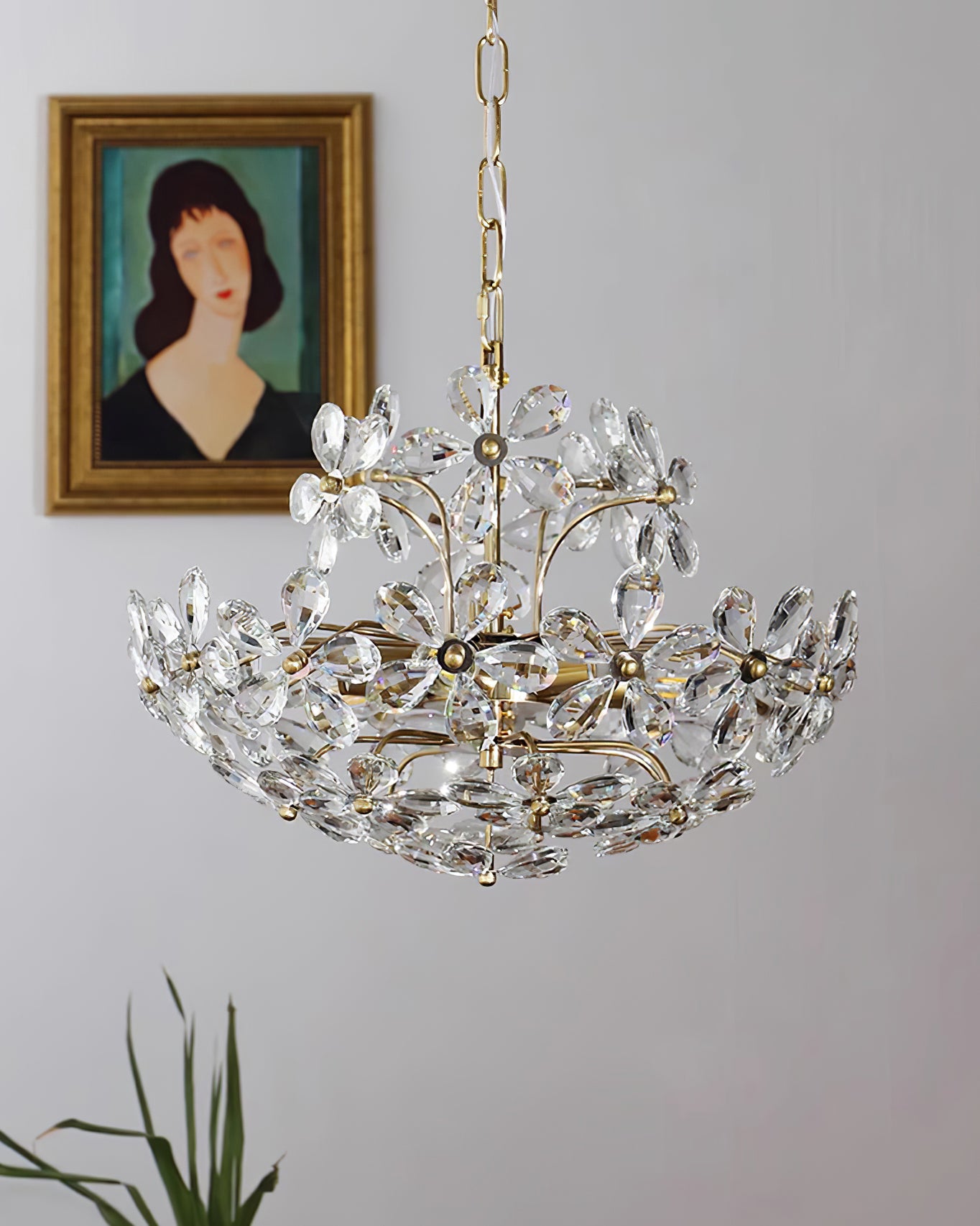 Blossom Crystal Flower Chandelier - Cueteks
