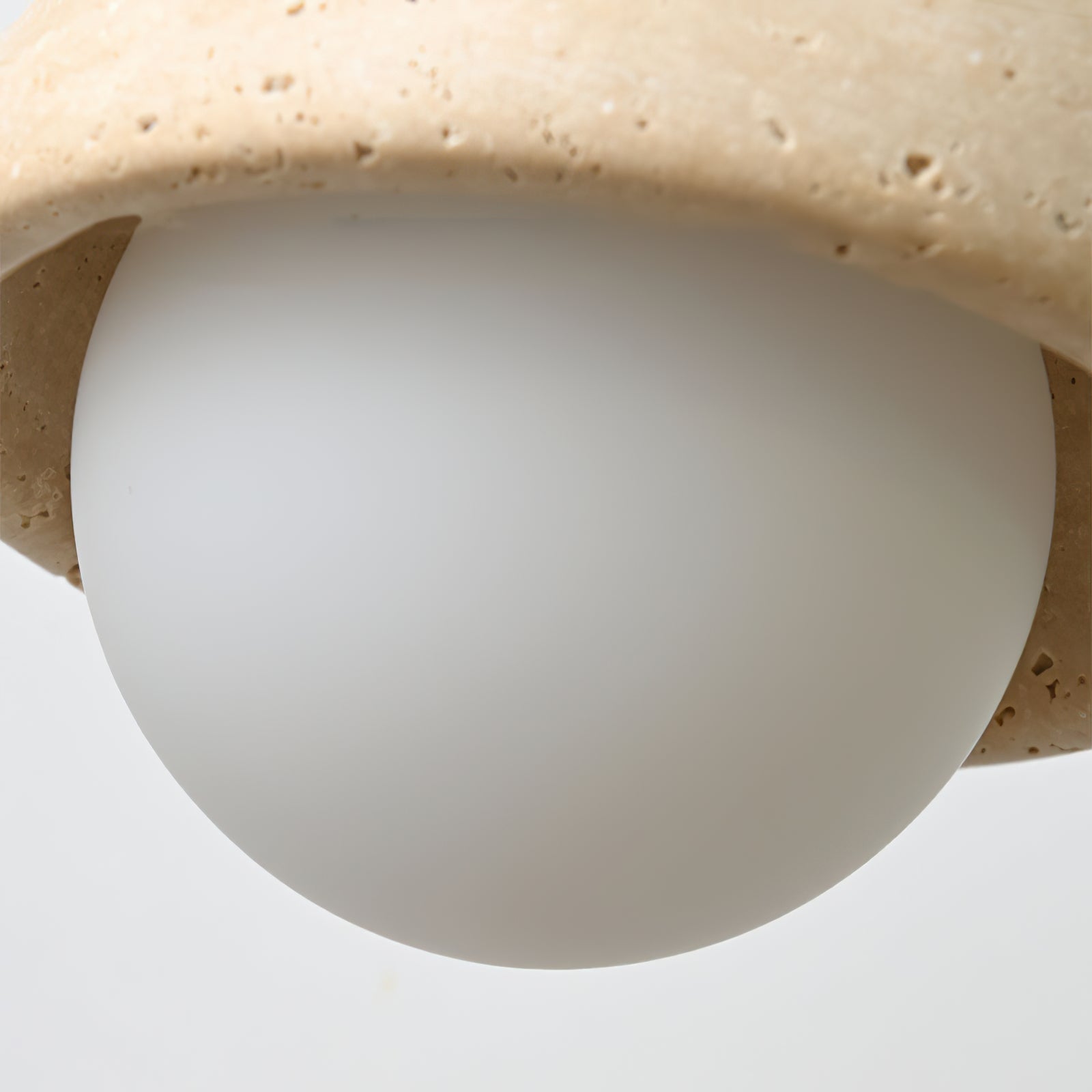 Wabi-Sabi Textured Stone Pendant Light - Cueteks