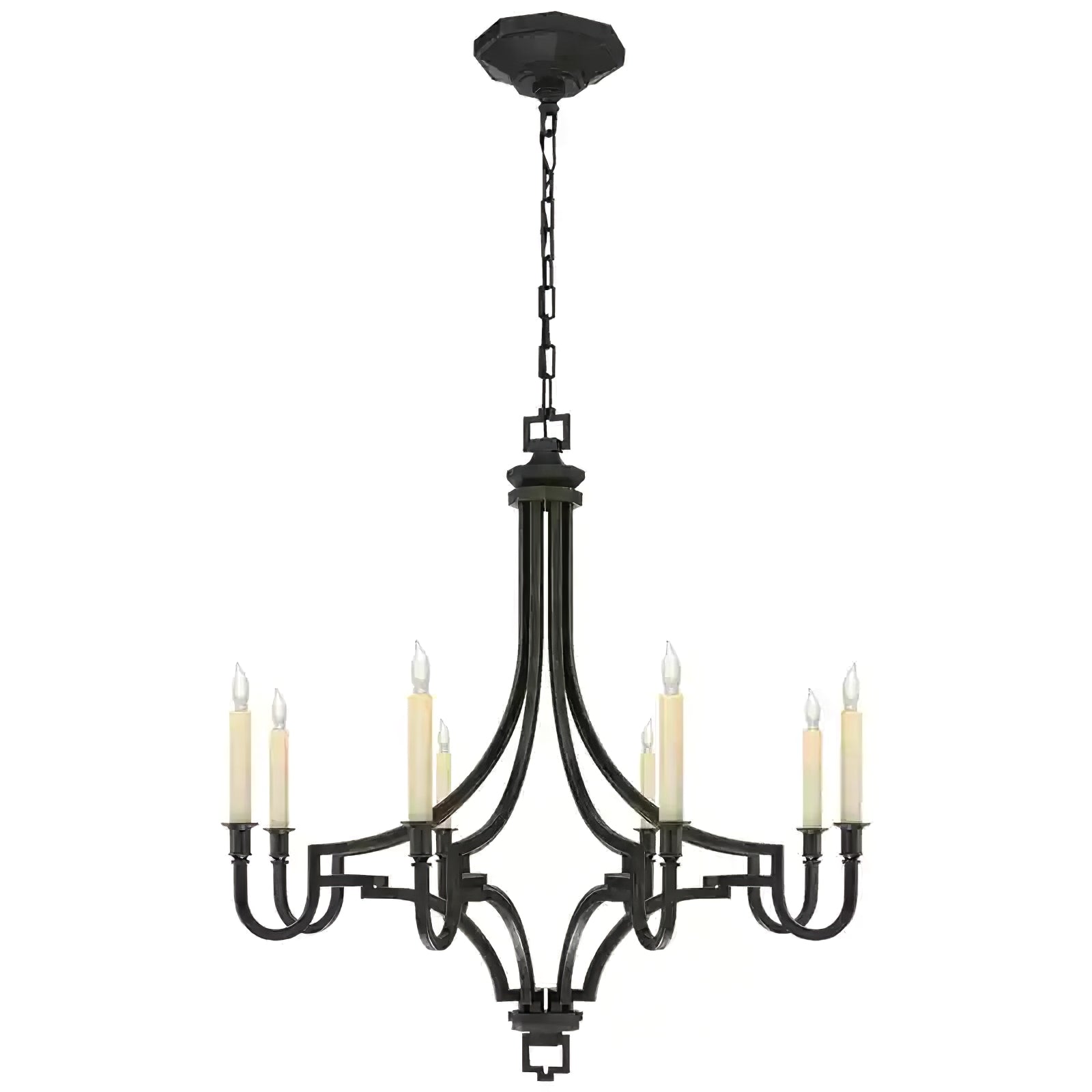 Luxury Gold Candle-Style Mykonos Chandelier - Cueteks
