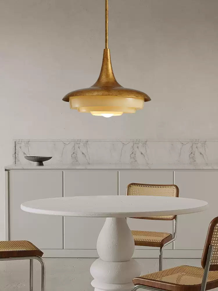Mid-Century Wood Pendant Light - Cueteks