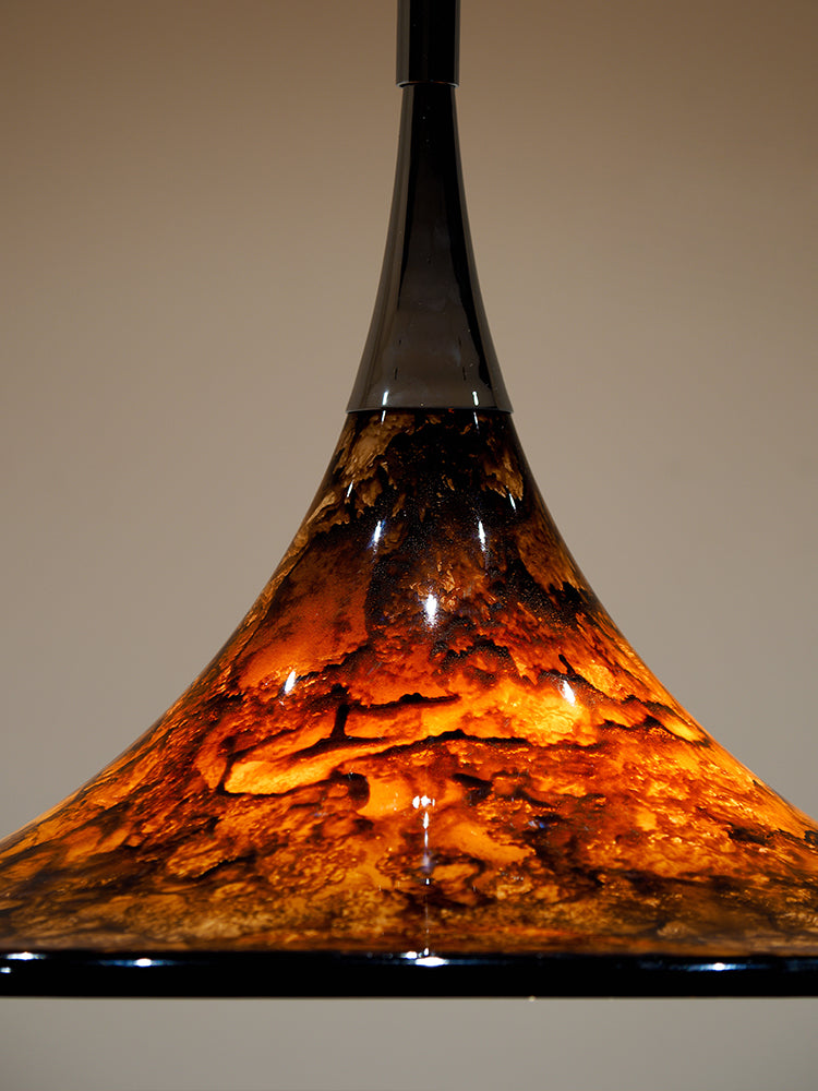Vintage painted adjustable Pendant Light - Cueteks