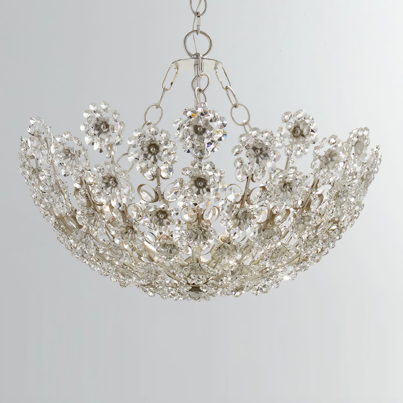Claret Crystal Flower Basket Chandelier - Cueteks