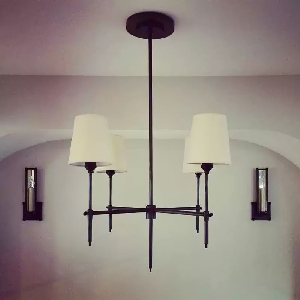Modern Drum Shade Bryant Chandelier - Cueteks