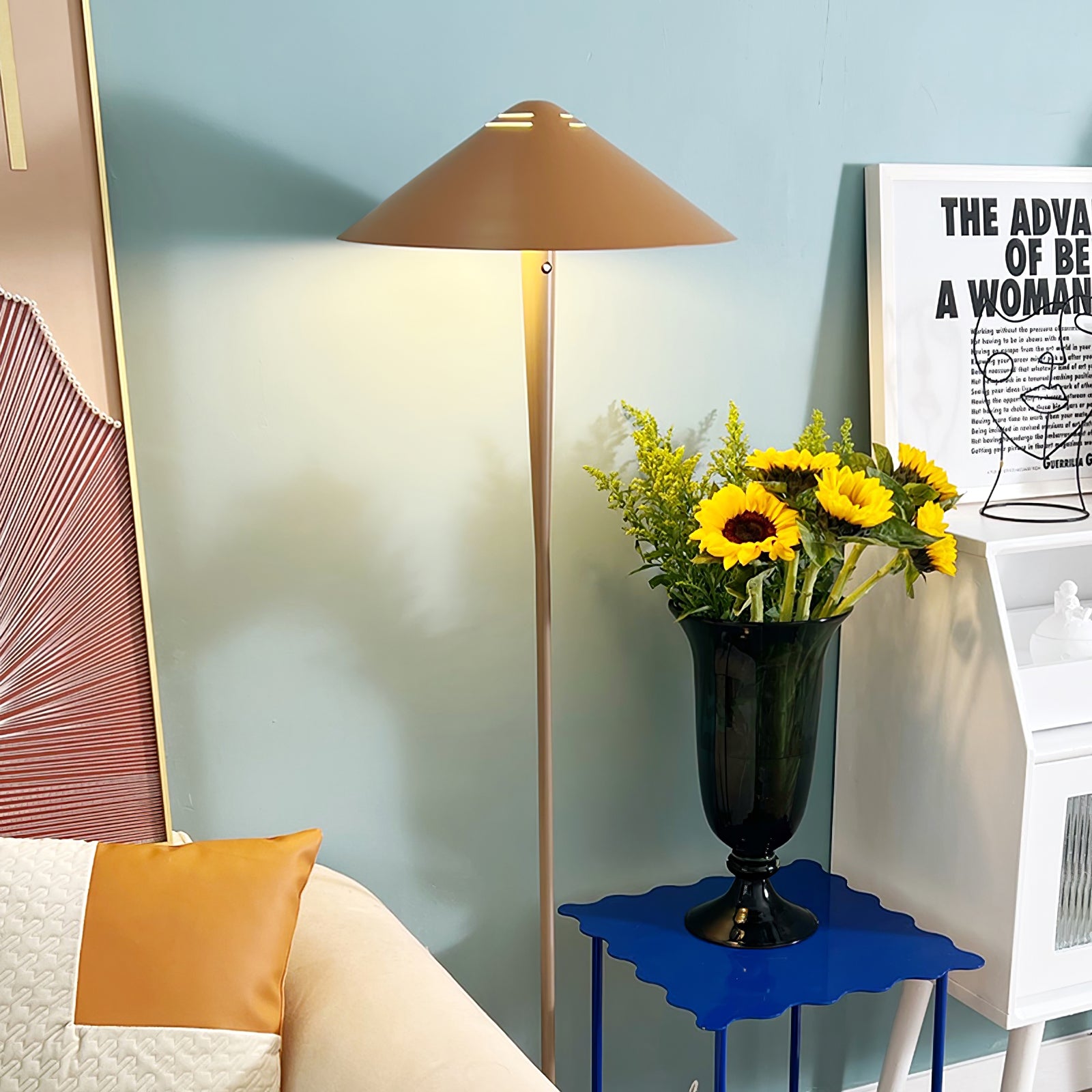 Cone Shade Modern Floor Lamp - Cueteks