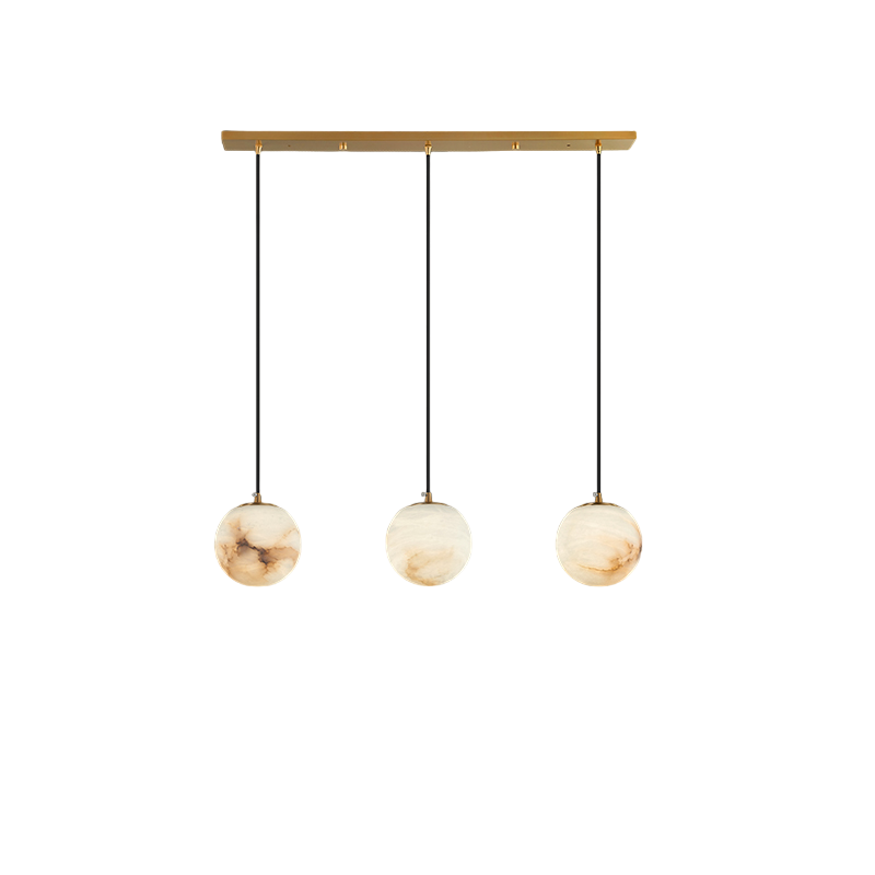 Luxury Multi-Globe Alabaster Pendant Light - Cueteks