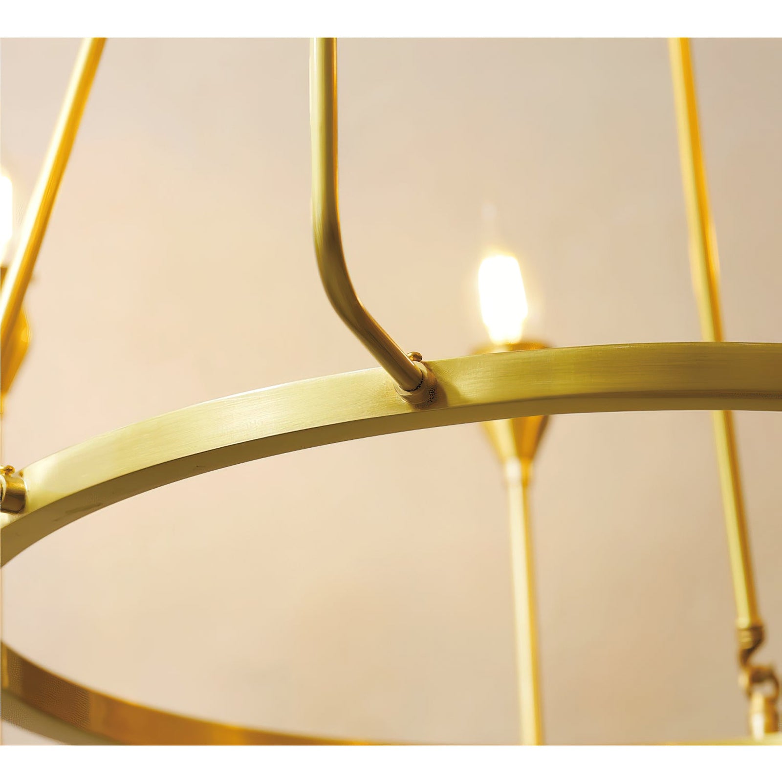 Classic ring candlestick chandelier - Cueteks