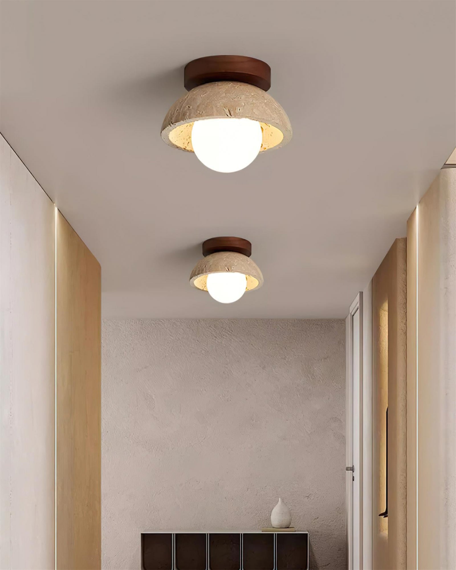 Piedra wood ceiling lamp - Cueteks