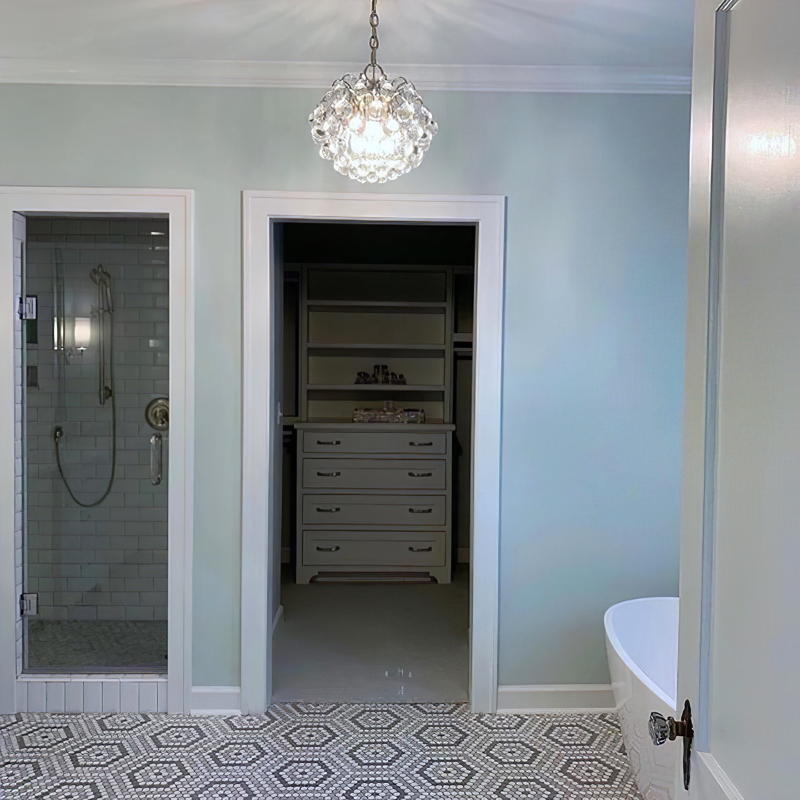 Bellvale Small Glass Chandelier - Cueteks