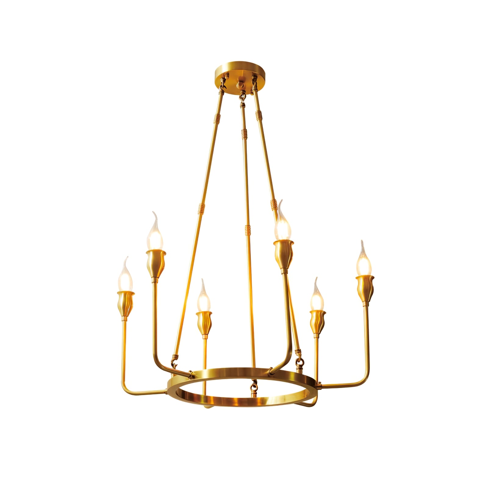 Classic ring candlestick chandelier - Cueteks