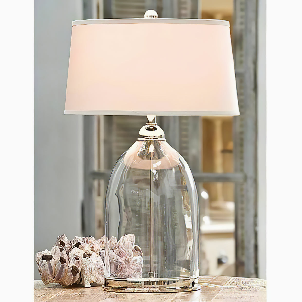 Glass Dome Table Lamp - Cueteks