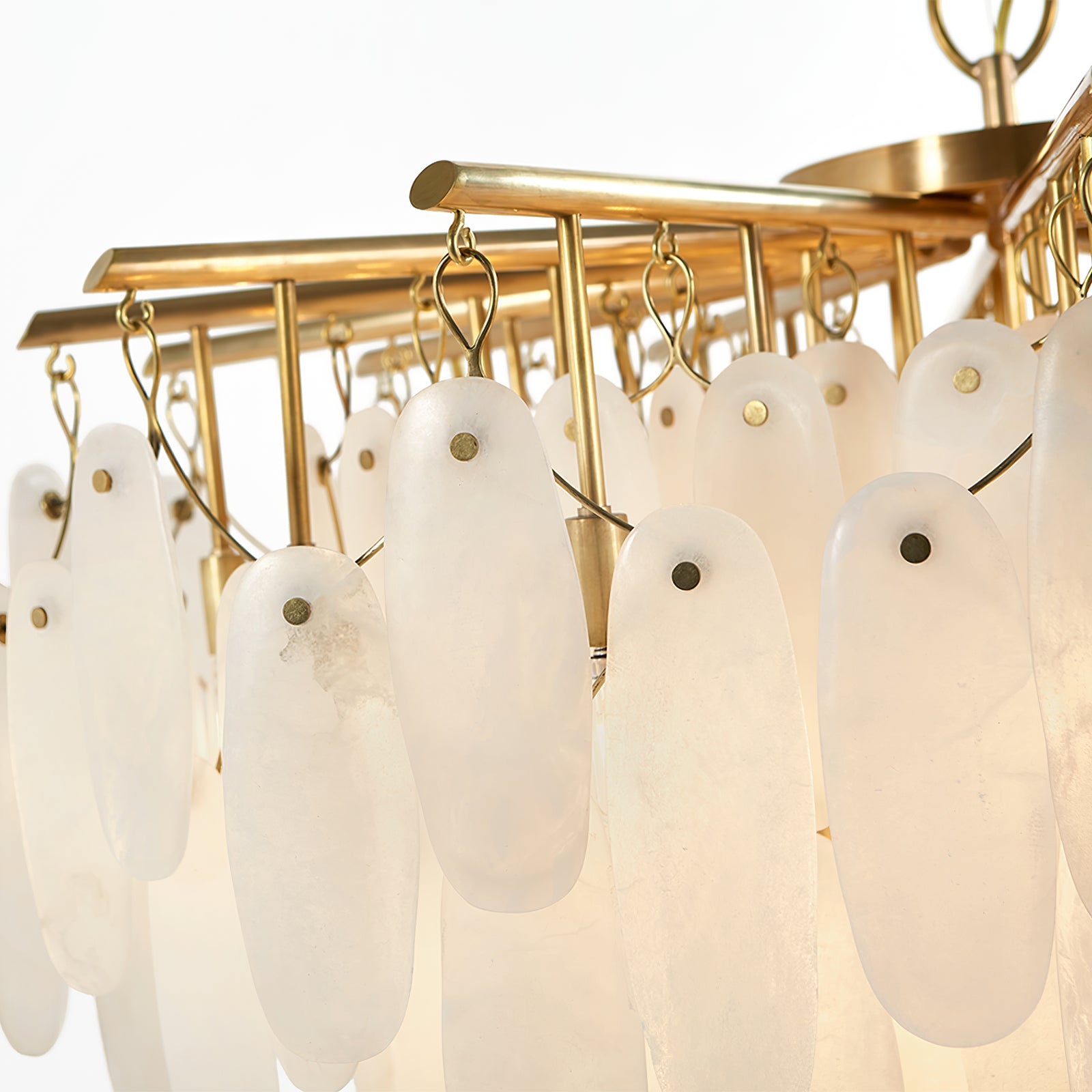 Cora Opulent White Waterfall Chandelier - Cueteks