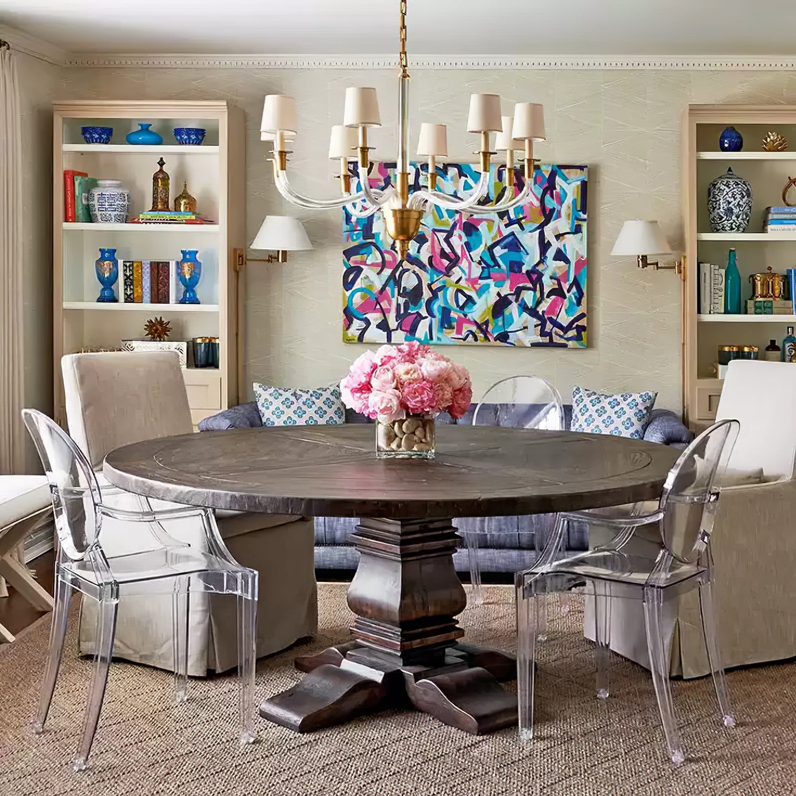 Vivian Modern Nickel Multi-Arm Chandelier - Cueteks