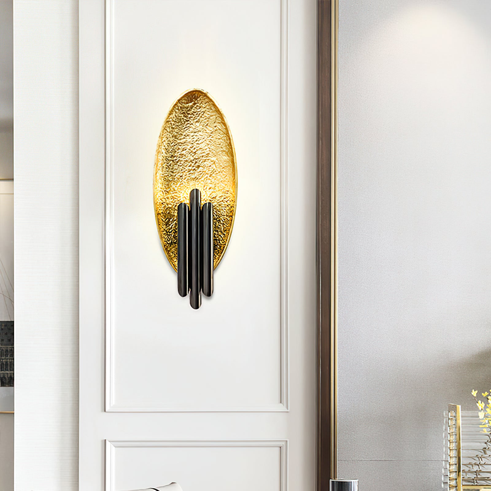 Electroplated Iron Oval Wall Light - Cueteks