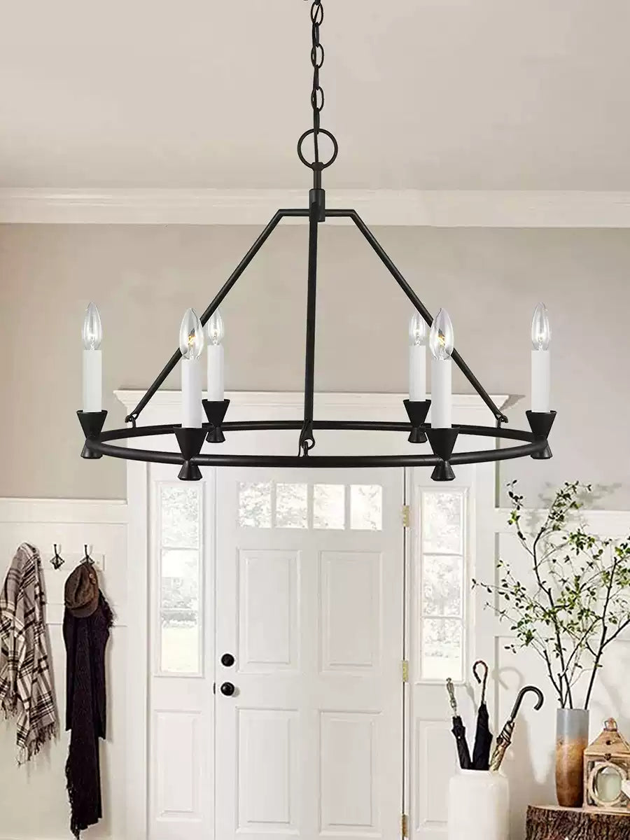 Minimalist Circular Keystone Chandelier - Cueteks