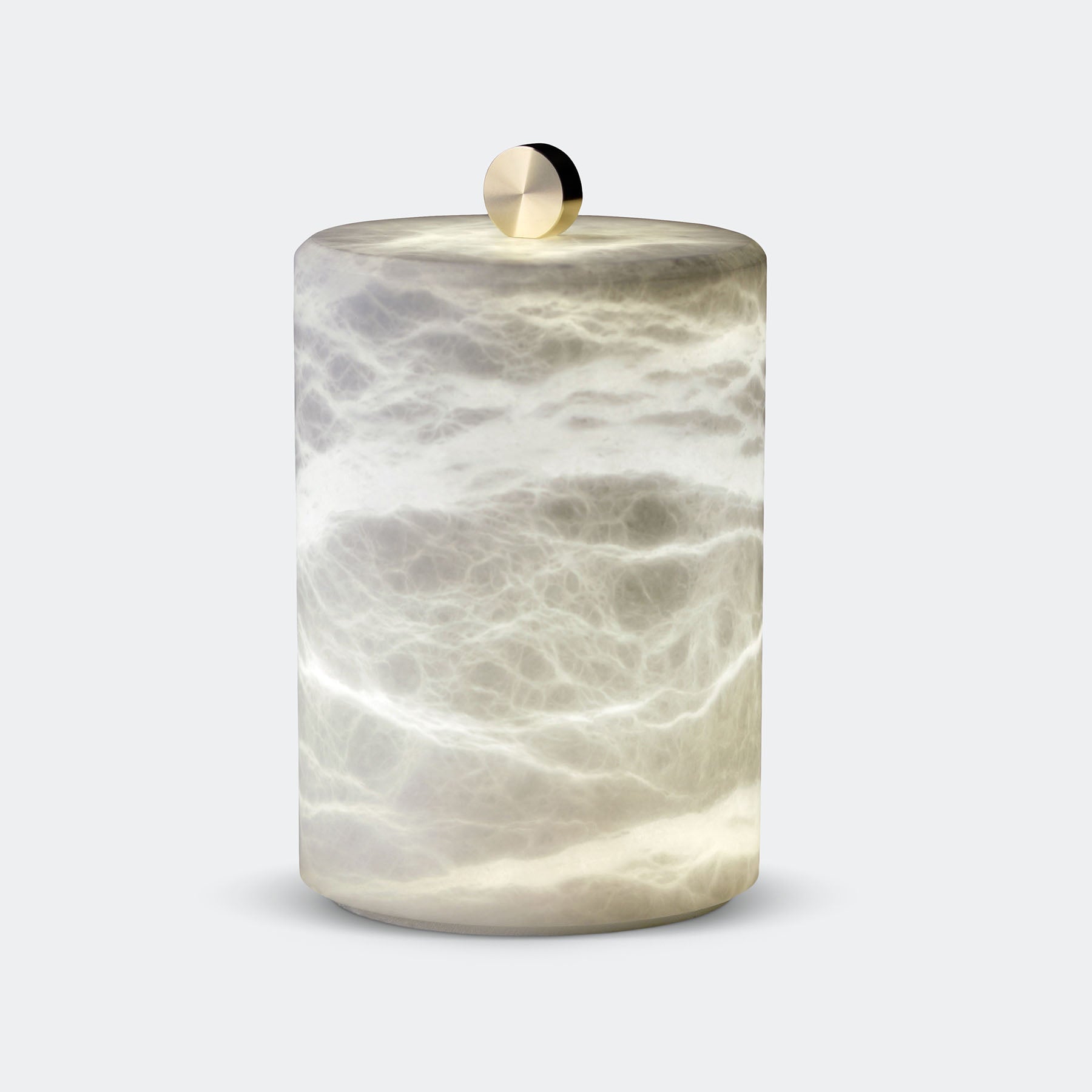 Cylindrical Alabaster Table Lamp - Cueteks