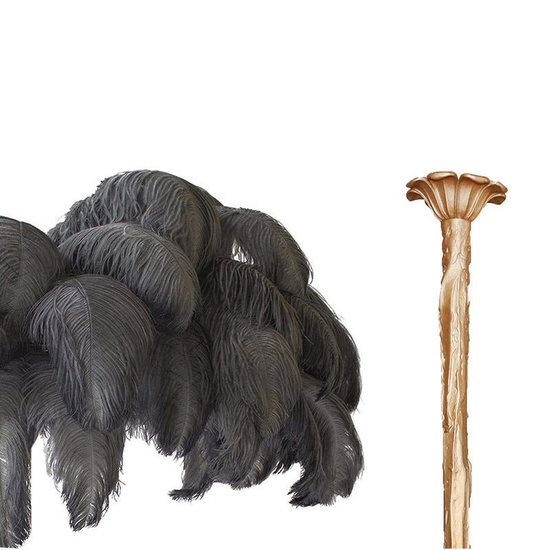 Colorful Ostrich Feather Chandelier - Cueteks