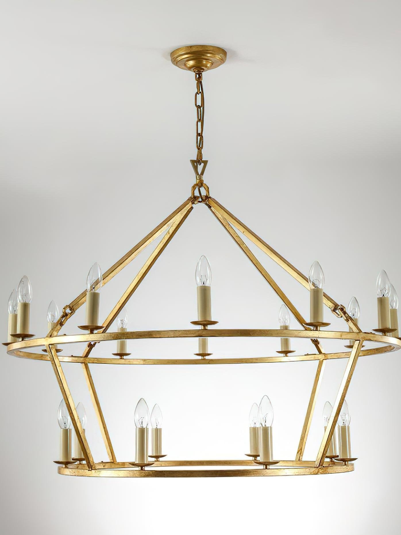 Brass Tiered Chandelier - Cueteks