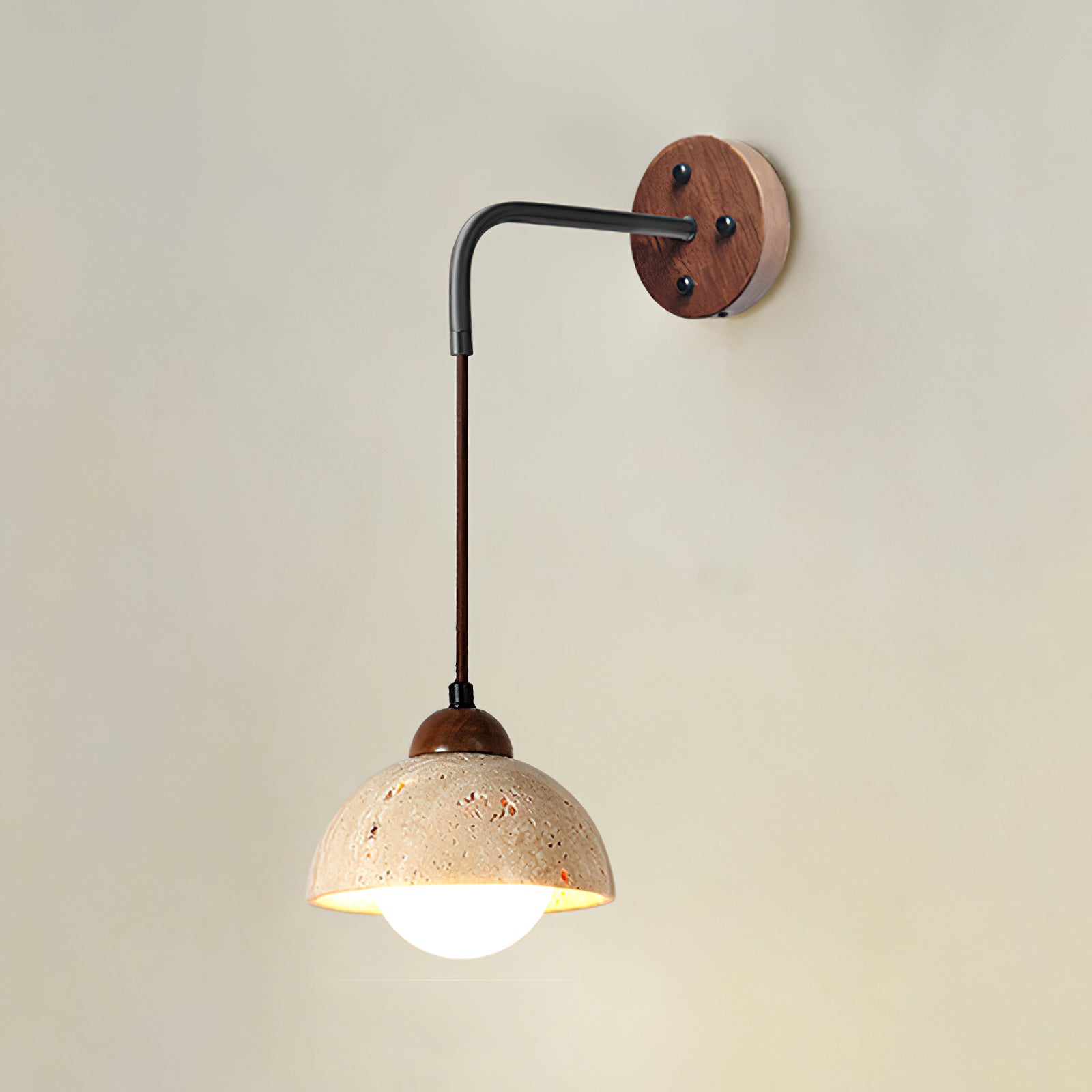 Wabi-sabi texture stone wall lamp - Cueteks