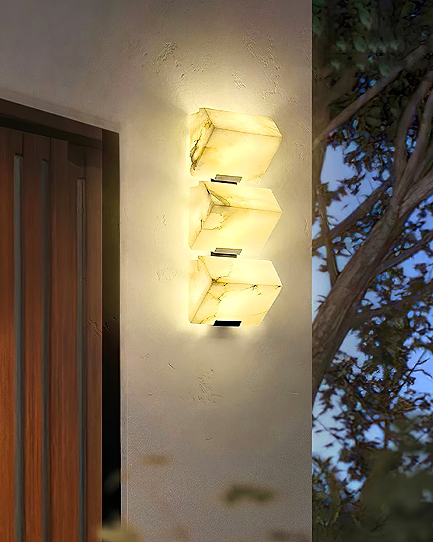 Elegant Alabaster Wall Light - Cueteks