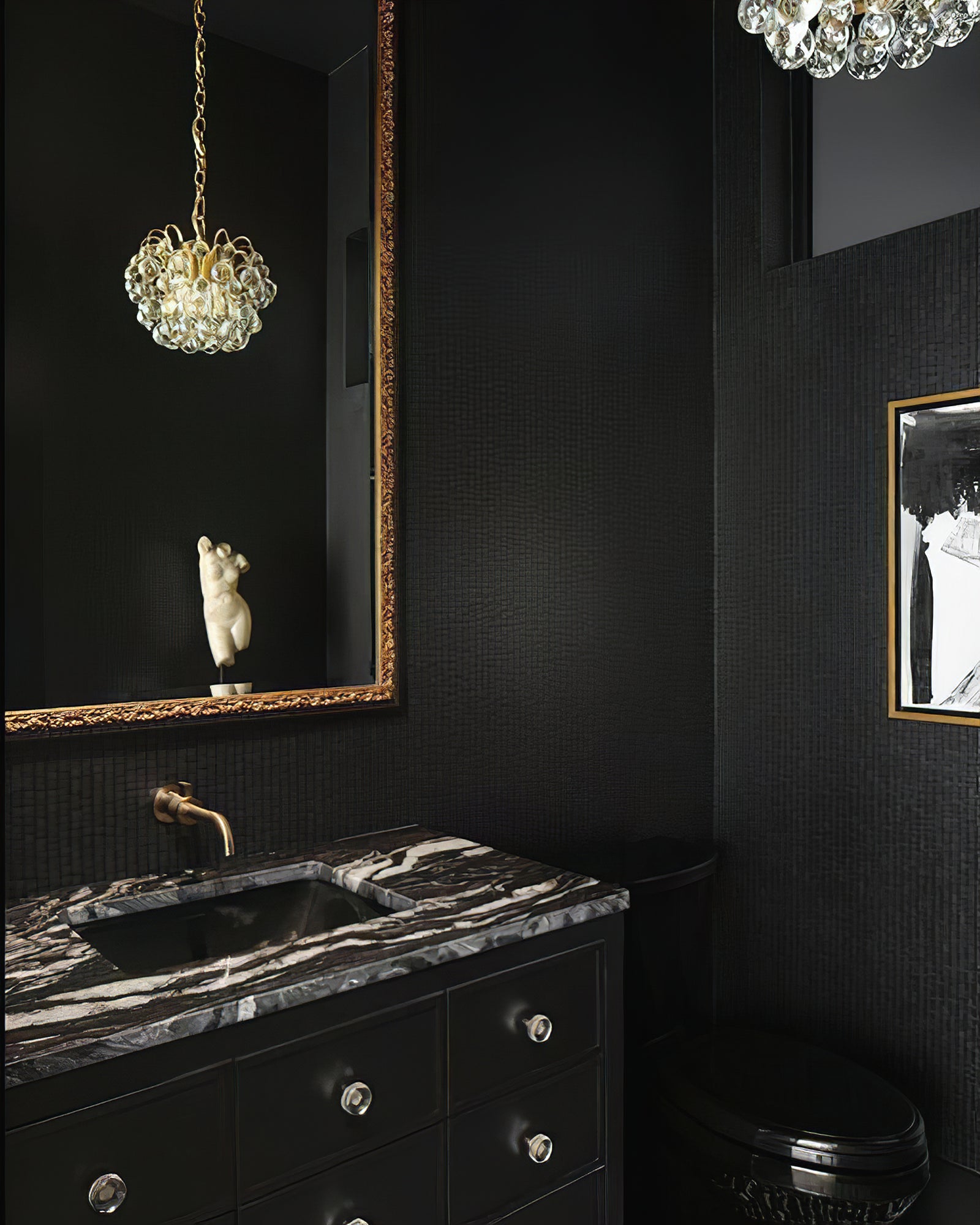Bellvale Small Glass Chandelier - Cueteks