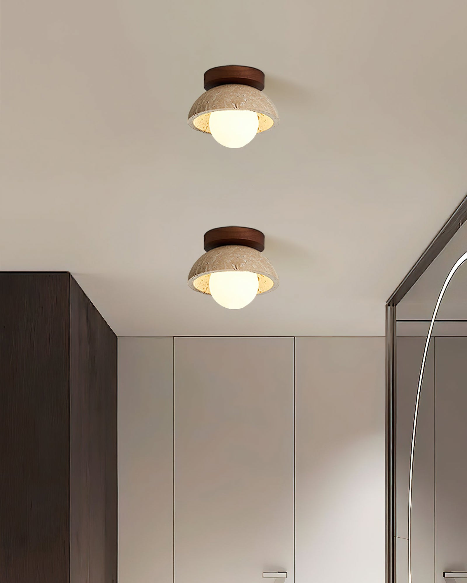 Piedra wood ceiling lamp - Cueteks
