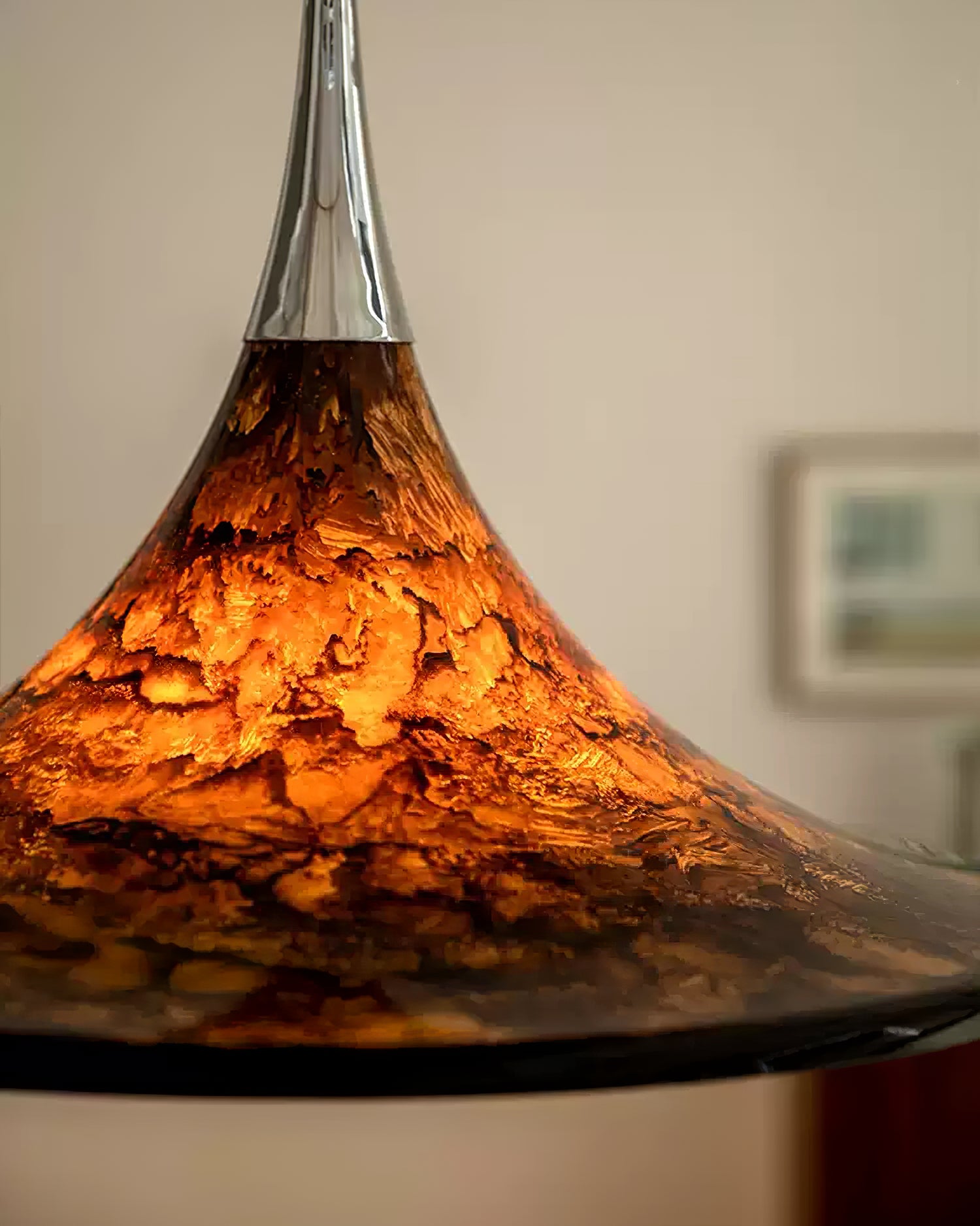 Vintage painted adjustable Pendant Light - Cueteks