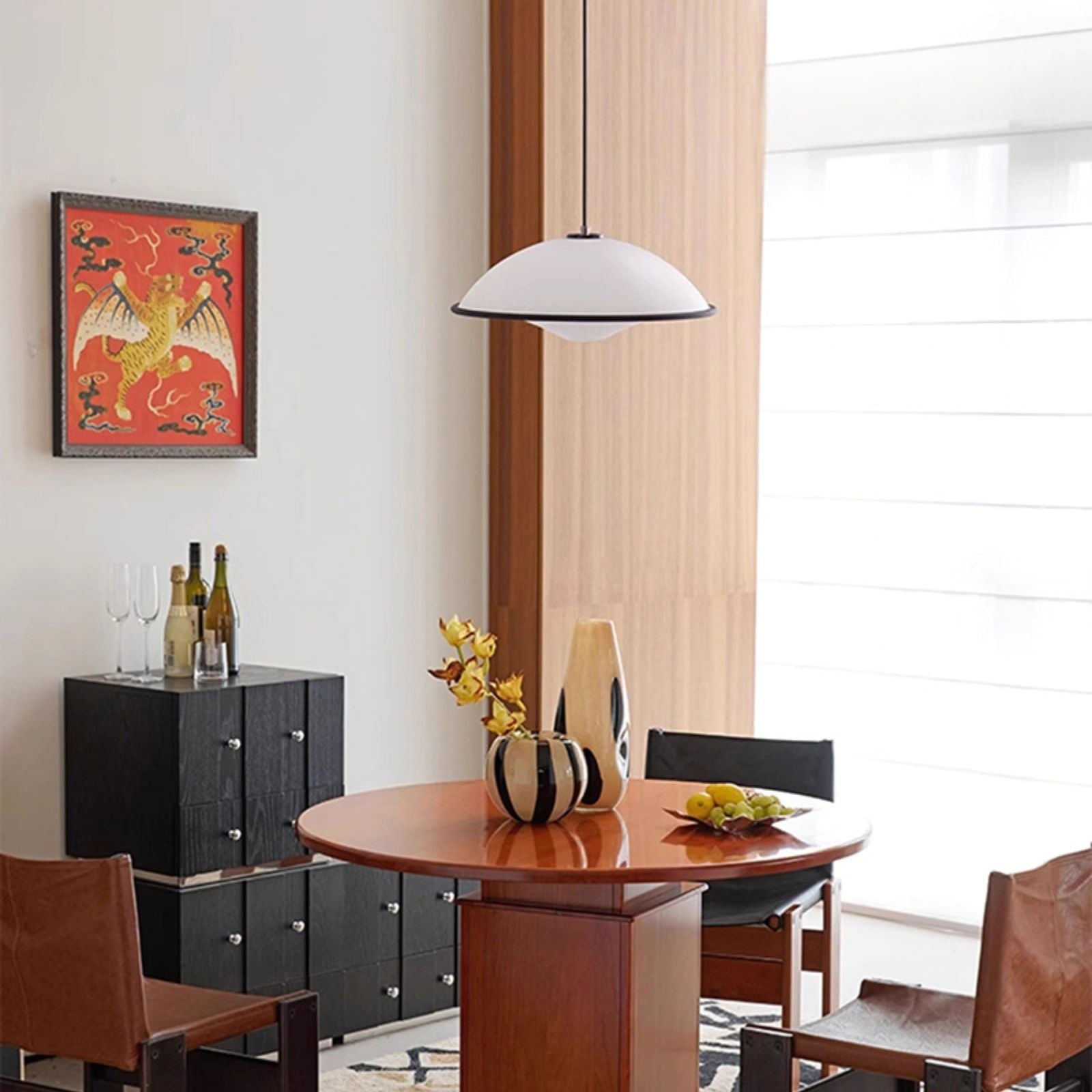 Acrylic Fontana Black Pendant Light - Cueteks
