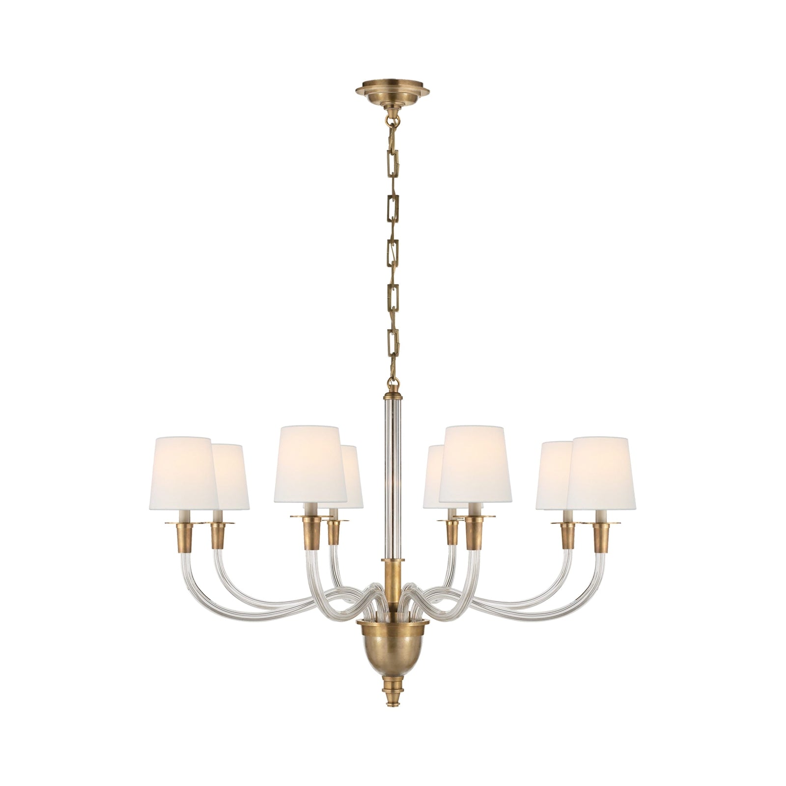 Vivian Modern Nickel Multi-Arm Chandelier - Cueteks