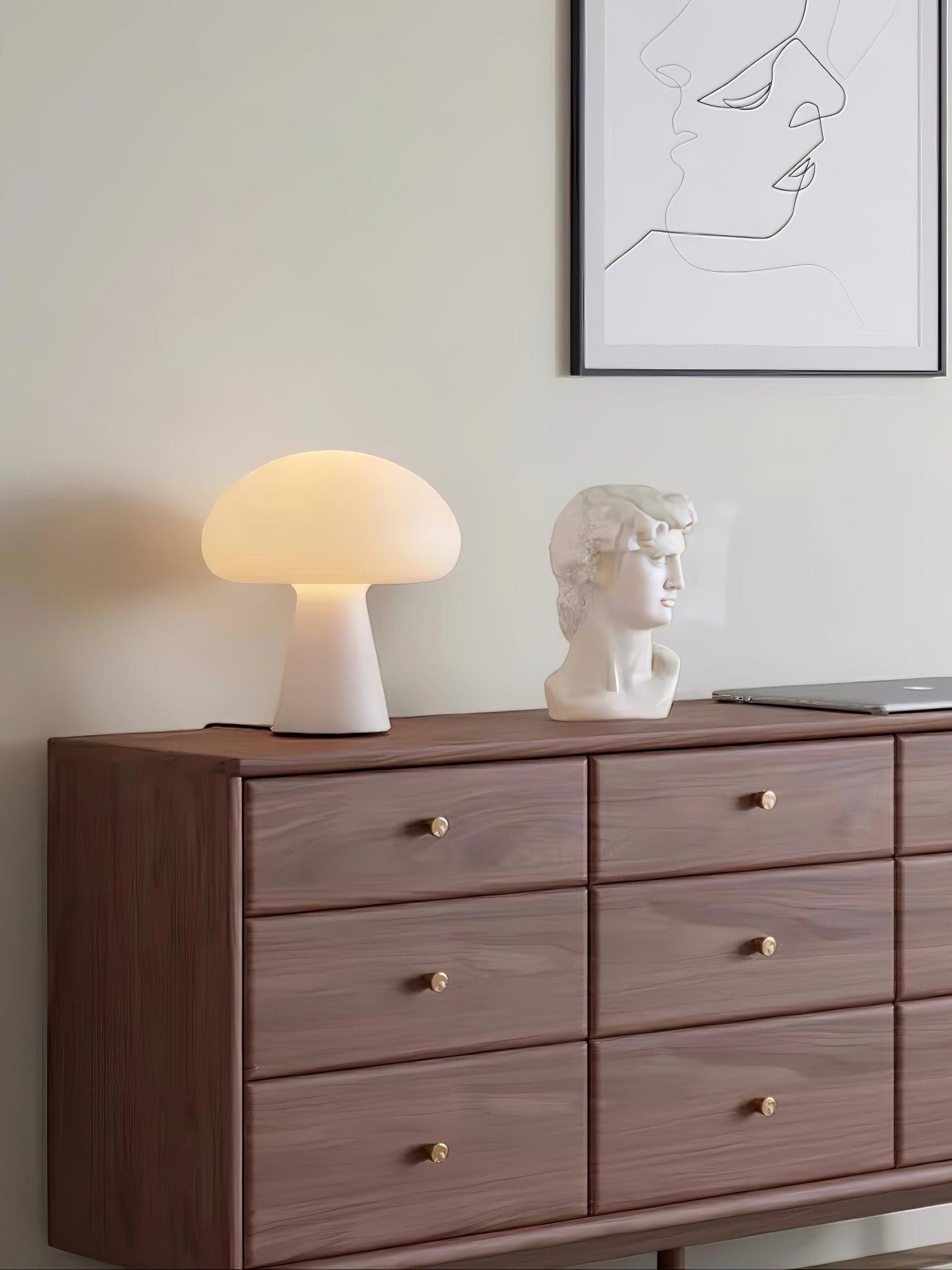 Obello Portable Mushroom Table Lamp - Cueteks