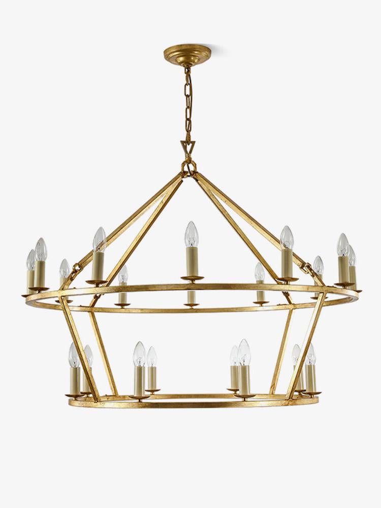 Brass Tiered Chandelier - Cueteks