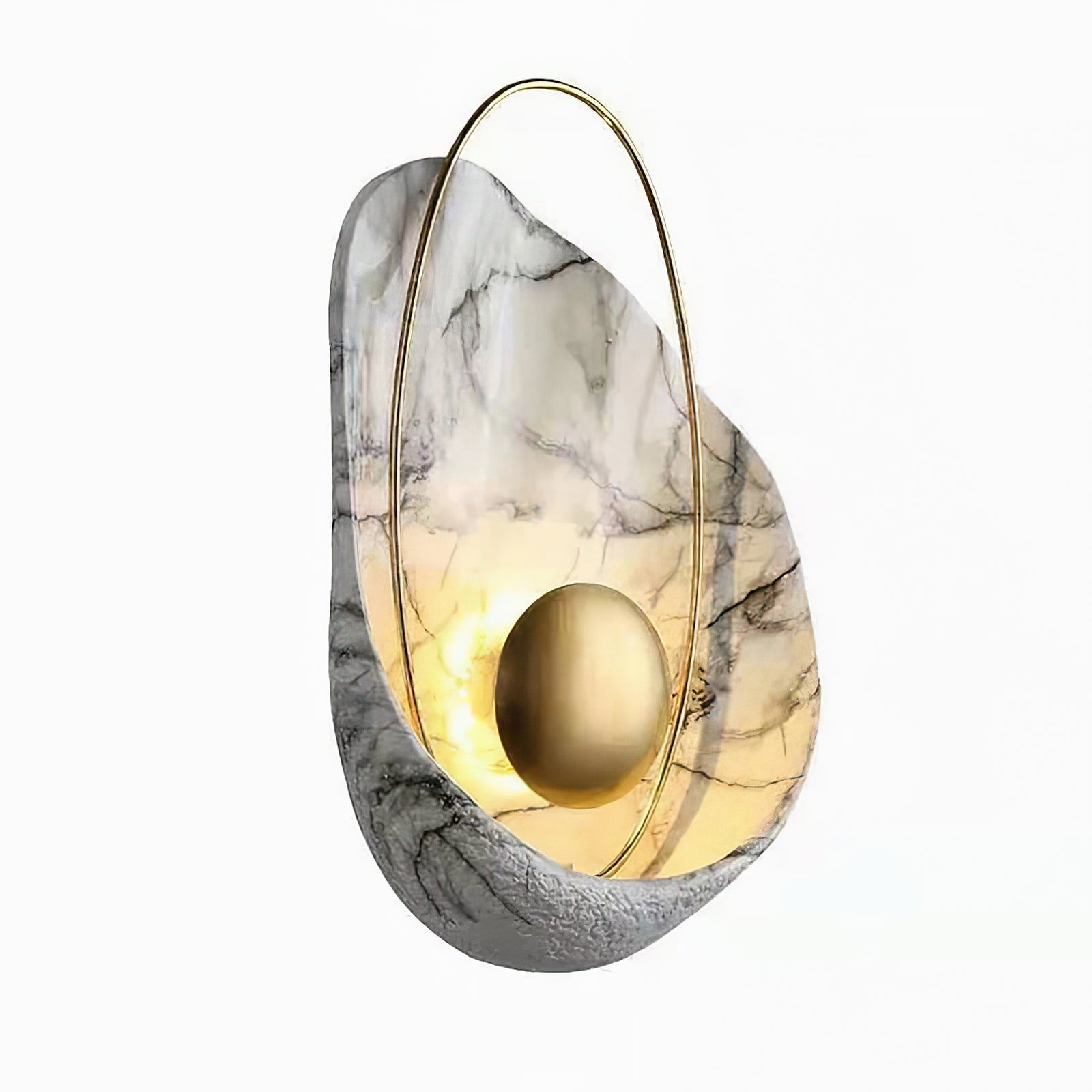 Artisan Shell Marble Wall Sconce - Cueteks