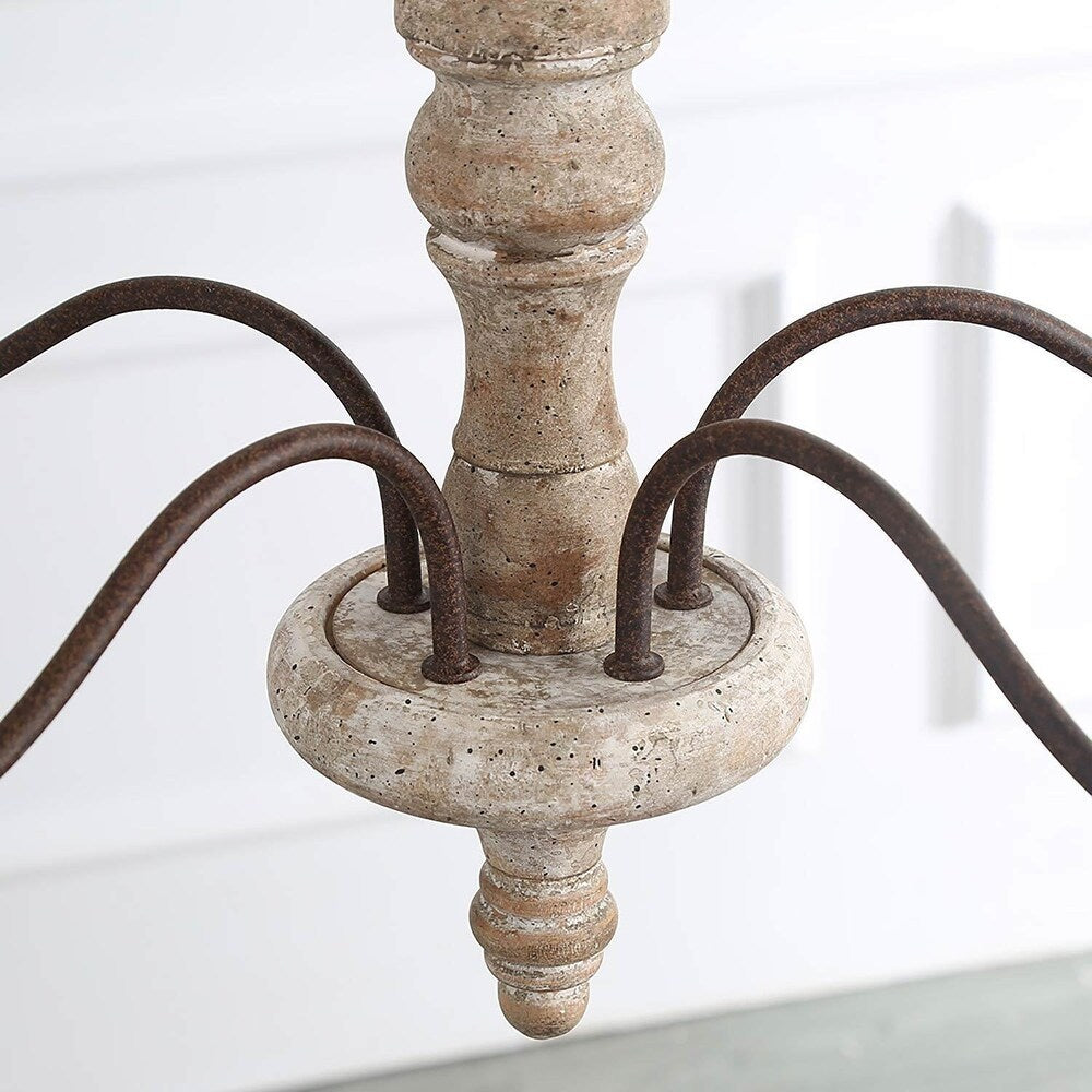 Rustic 5-Light Farmhouse Chandelier - Cueteks