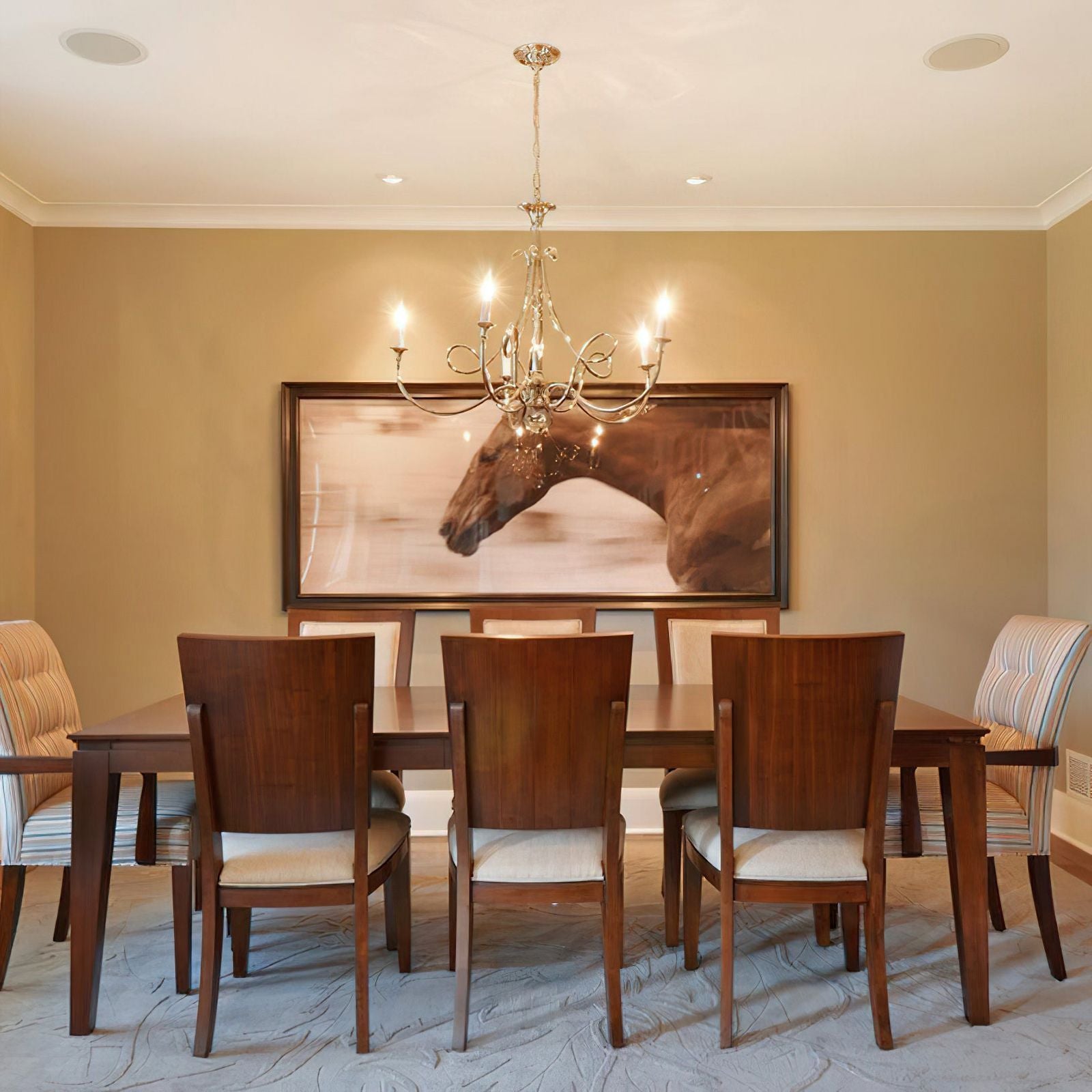 Large Twisted Loop Chandelier - Cueteks