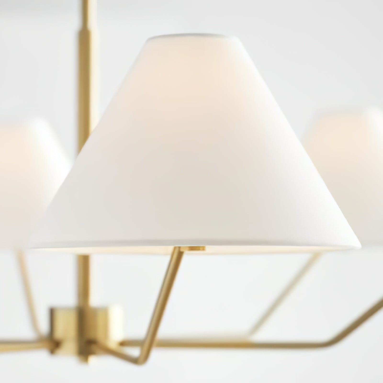 Minimalist Black Fabric Shade Chandelier - Cueteks