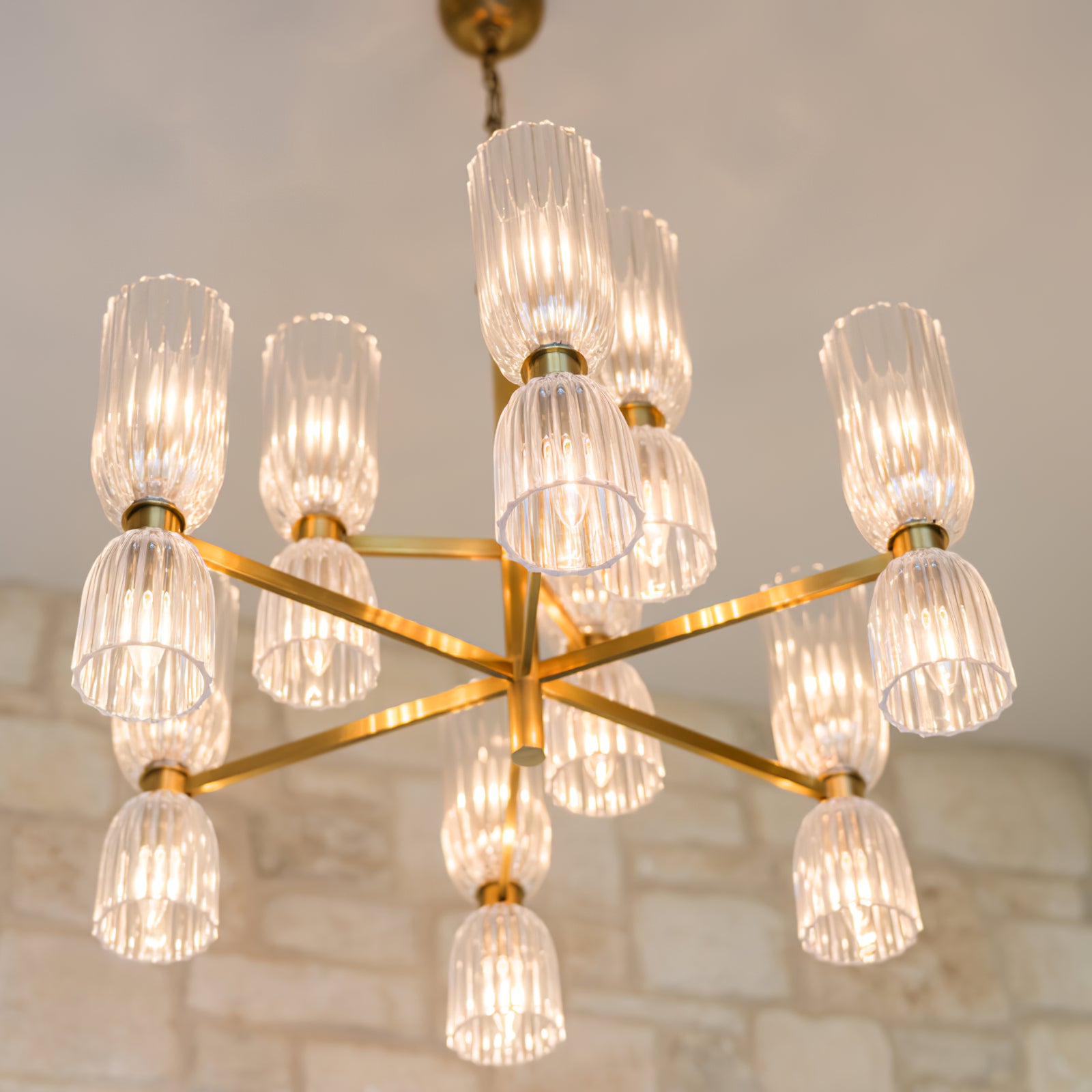 Asalea Double Layer Chandelier - Cueteks