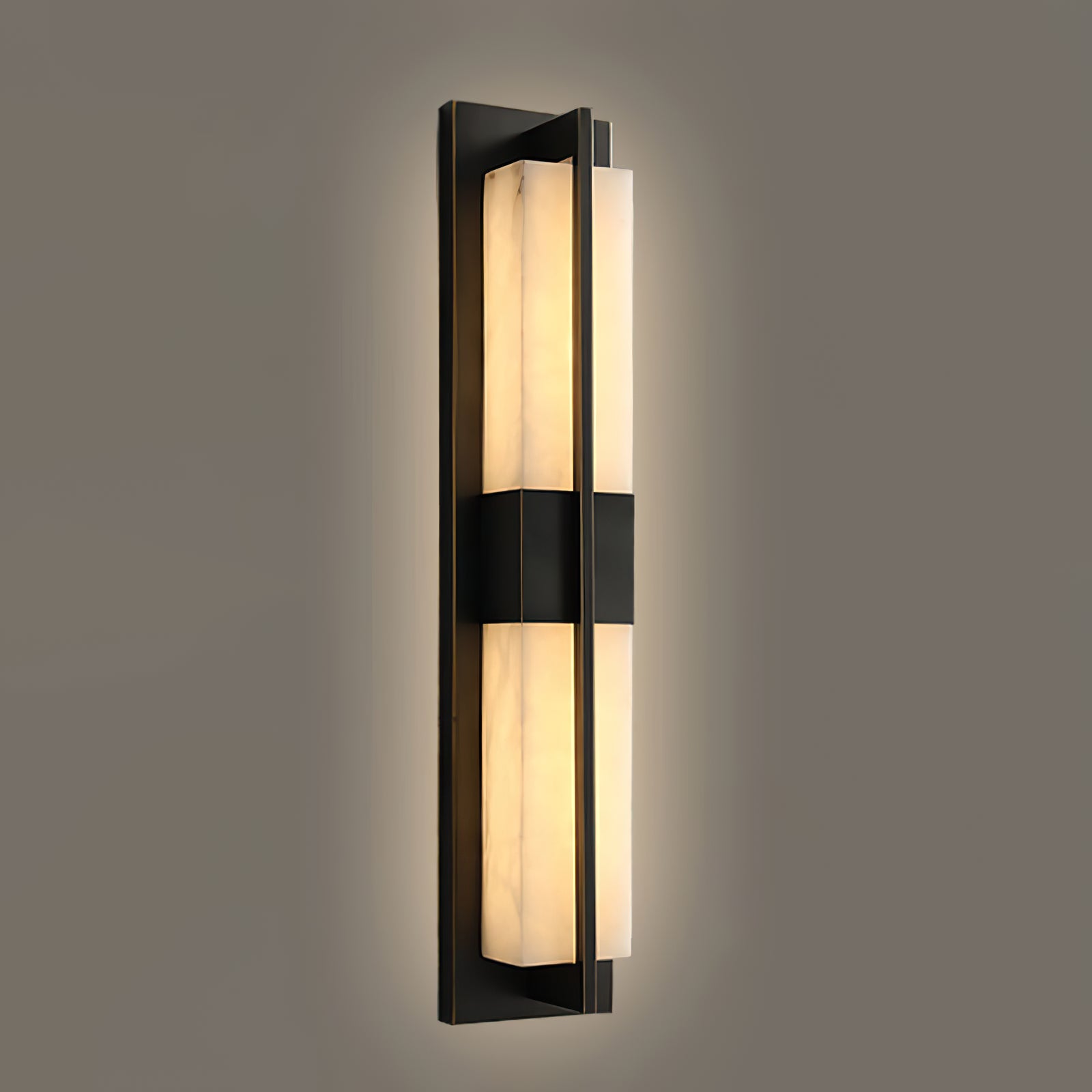 Polished Brass Lumina Outdoor Wall Lamp - Cueteks
